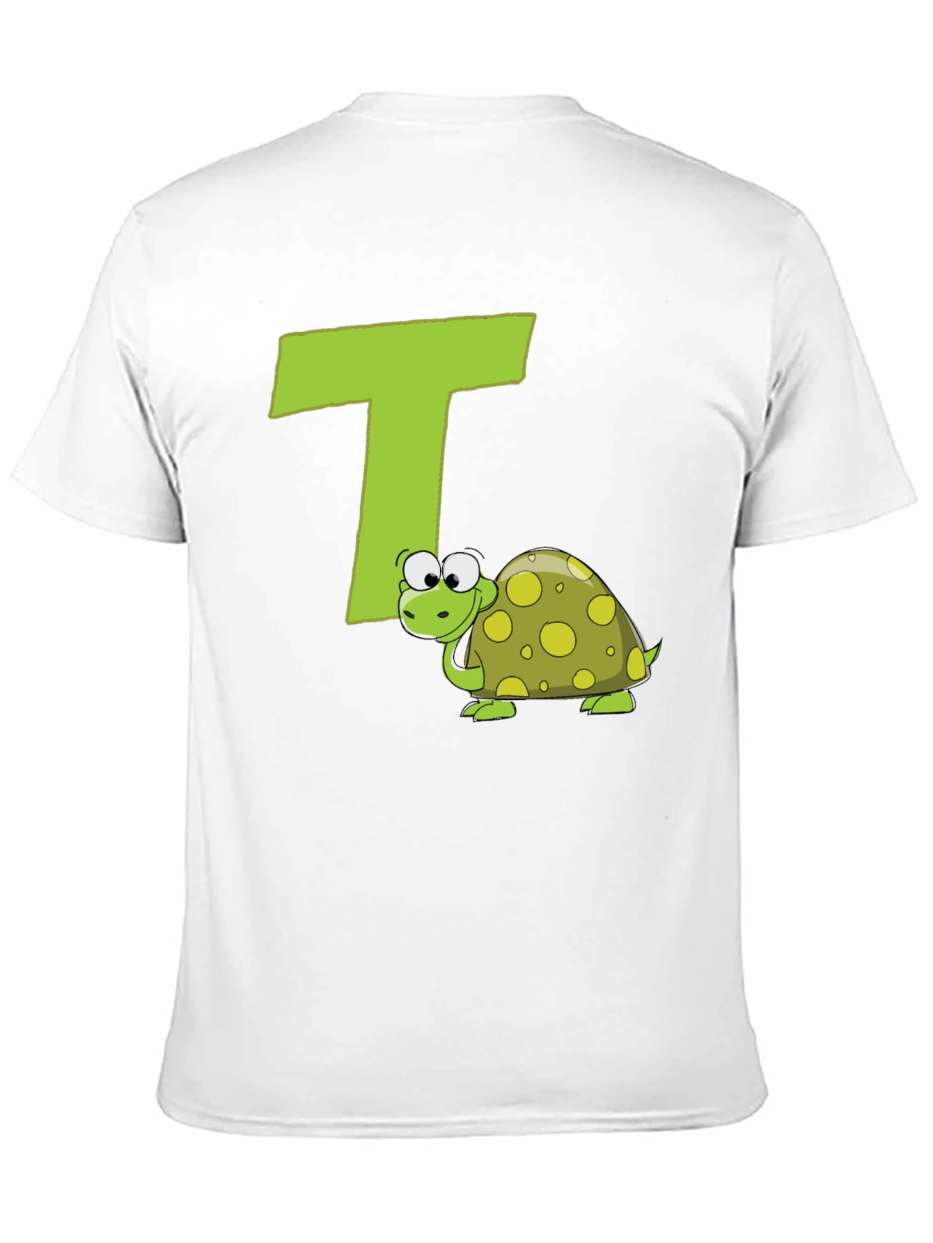 Black Turtle-rific T-Shirt: Letter T Design view 11