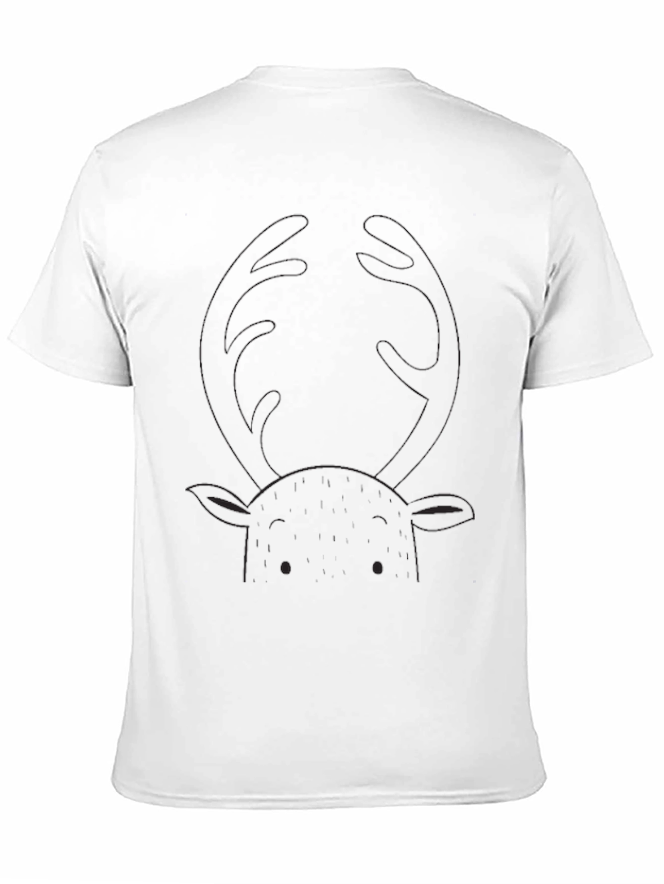 Black Men's Black Deer Graphic Tee - Stylish & Comfortable view 11