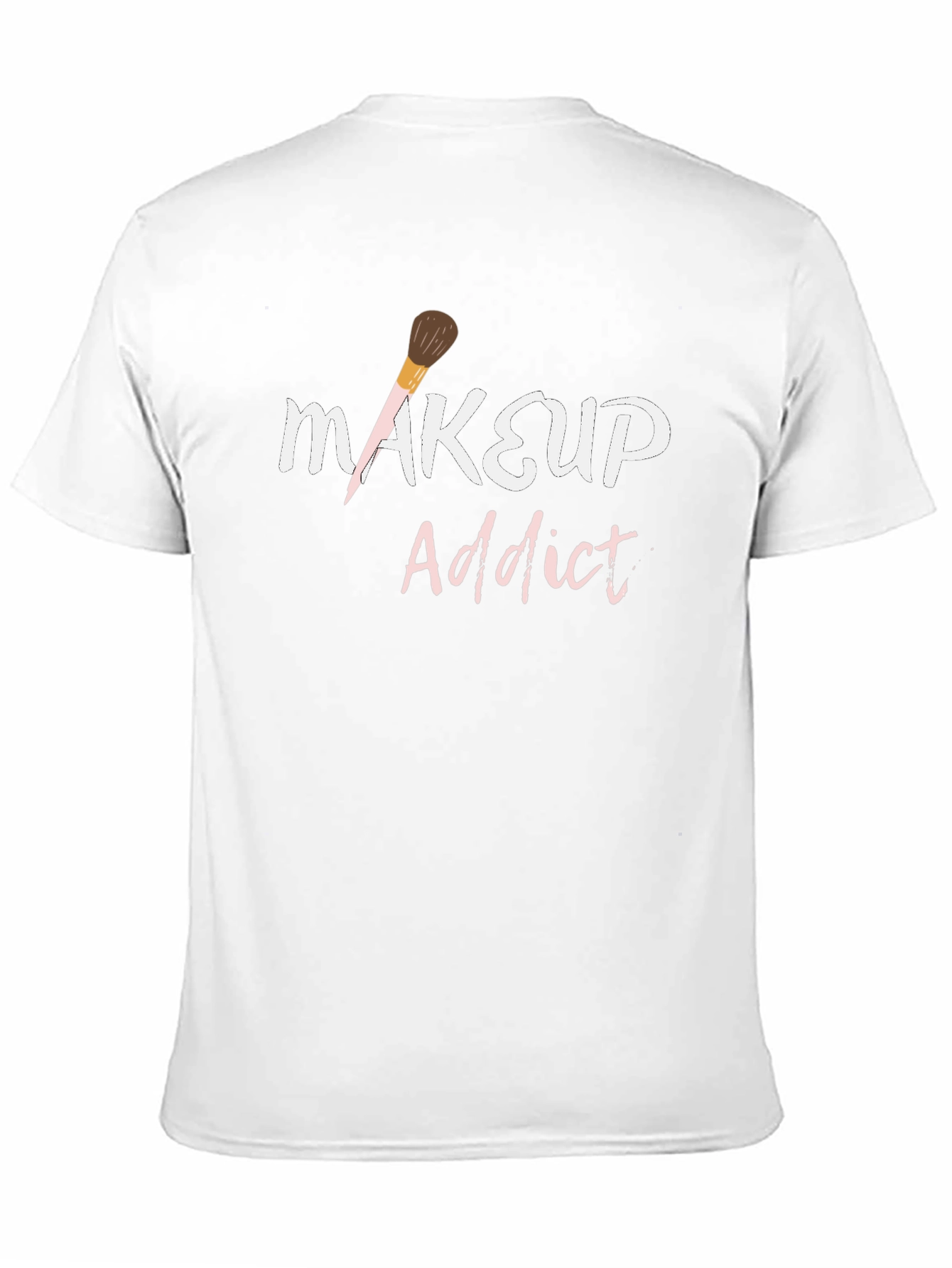 Black Makeup Addict Graphic T-Shirt view 11