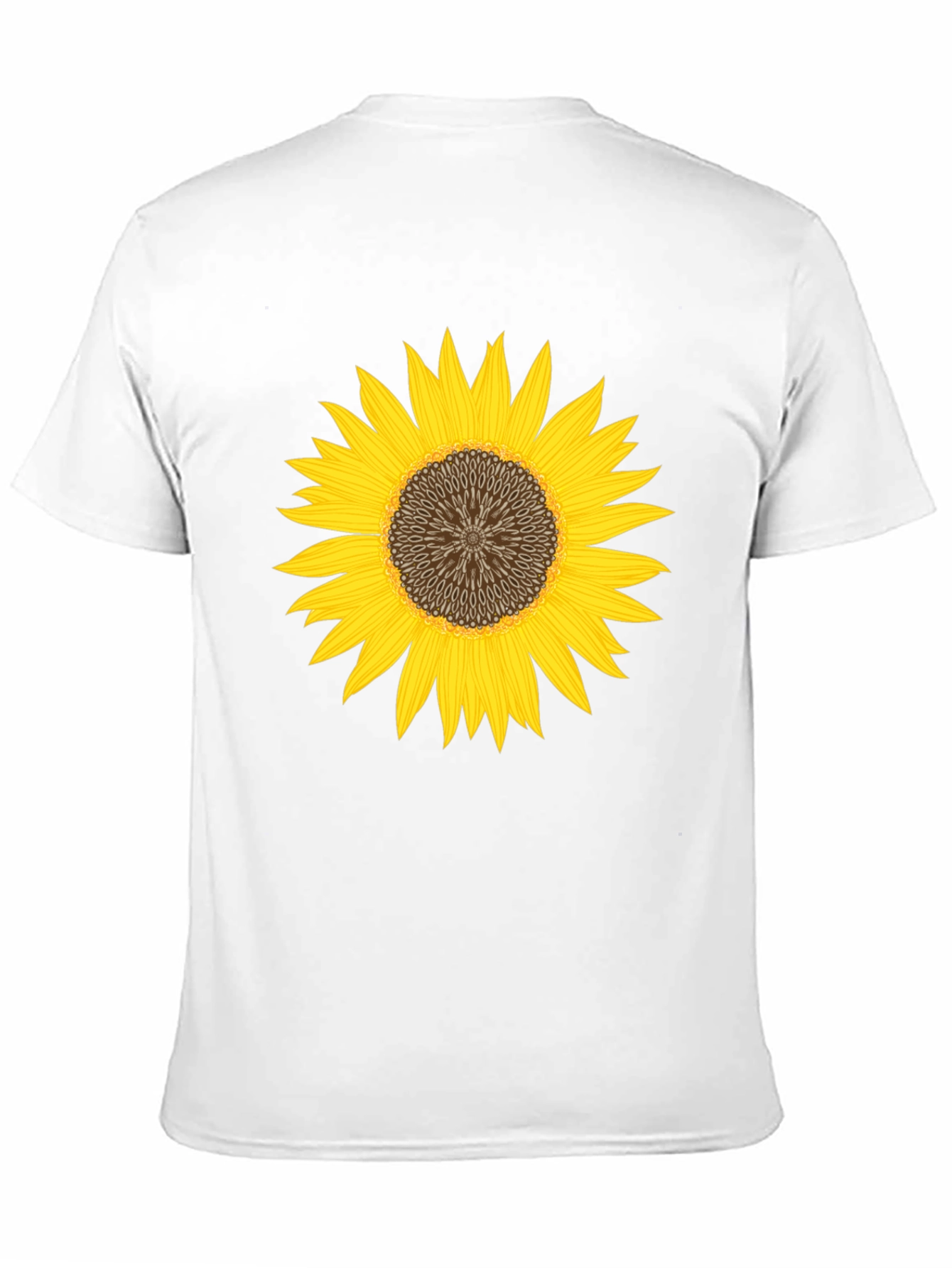 Black Sunflower Graphic Black T-Shirt - Unisex view 11