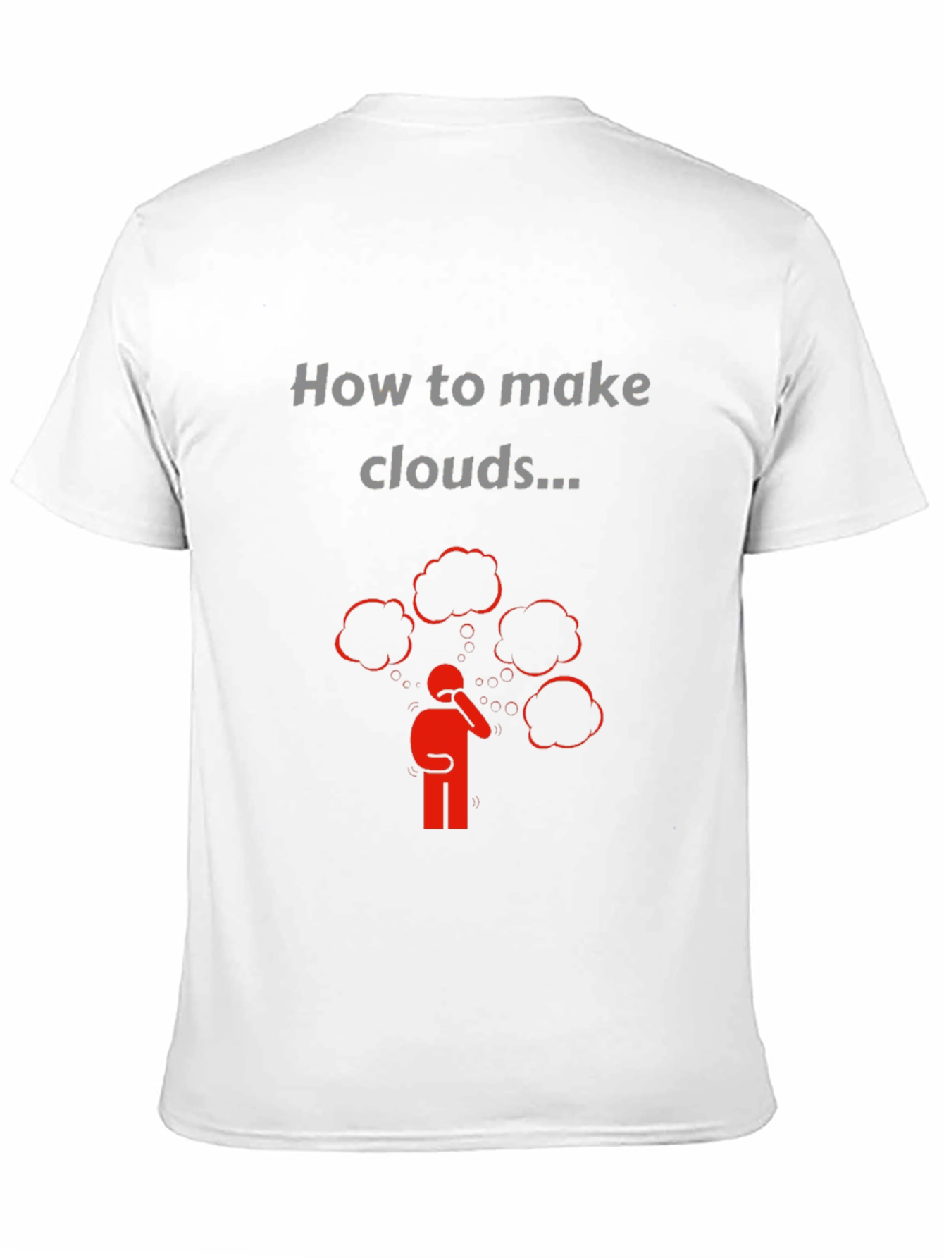 Black How to Make Clouds Graphic T-Shirt view 11