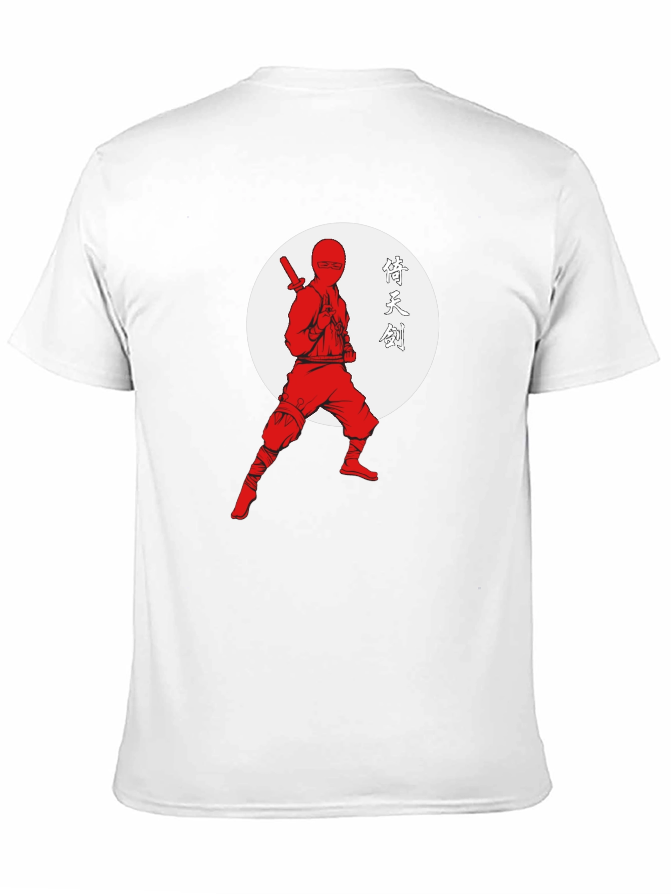 Black Ninja Warrior Graphic Tee - Black Cotton T-Shirt view 11