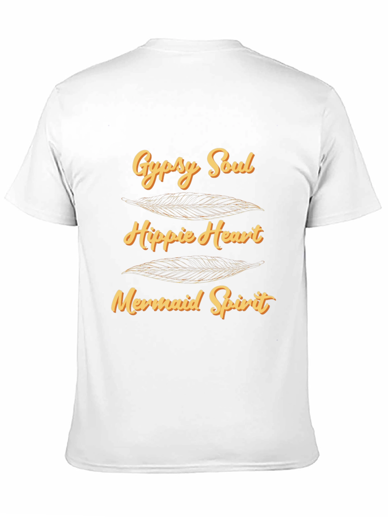 Black Gypsy Soul Hippie Heart Mermaid Spirit Graphic T-Shirt view 11