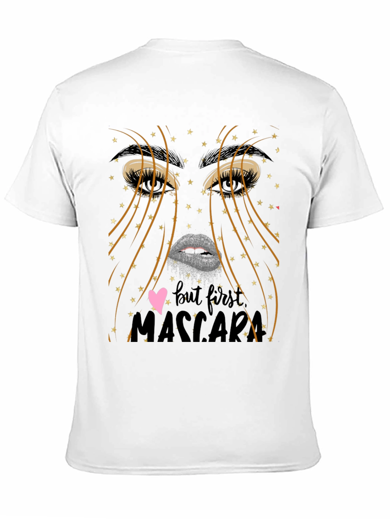 Black But First Mascara Graphic Tee - Unisex Black T-Shirt view 11