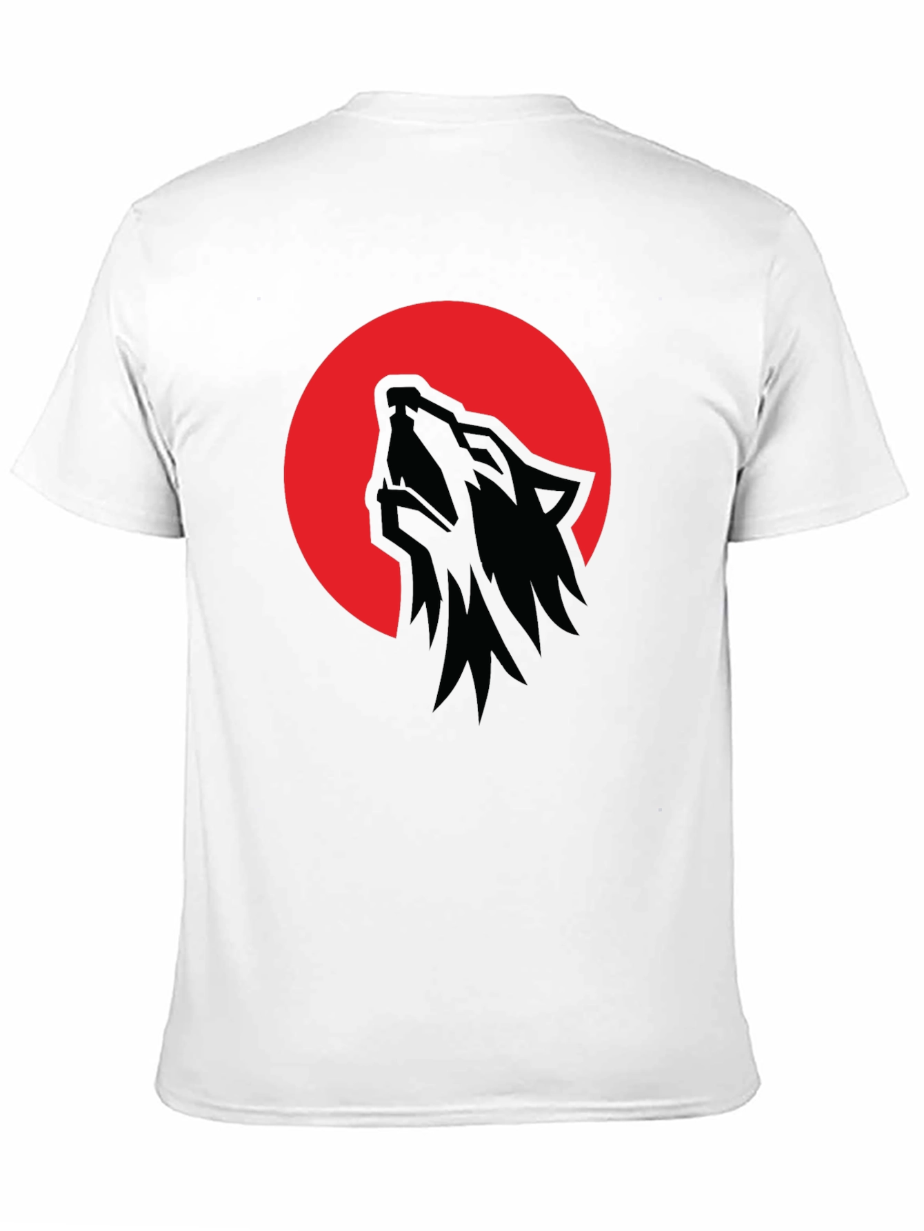 Black Wolf Moon T-Shirt - Men's Black Graphic Tee view 11