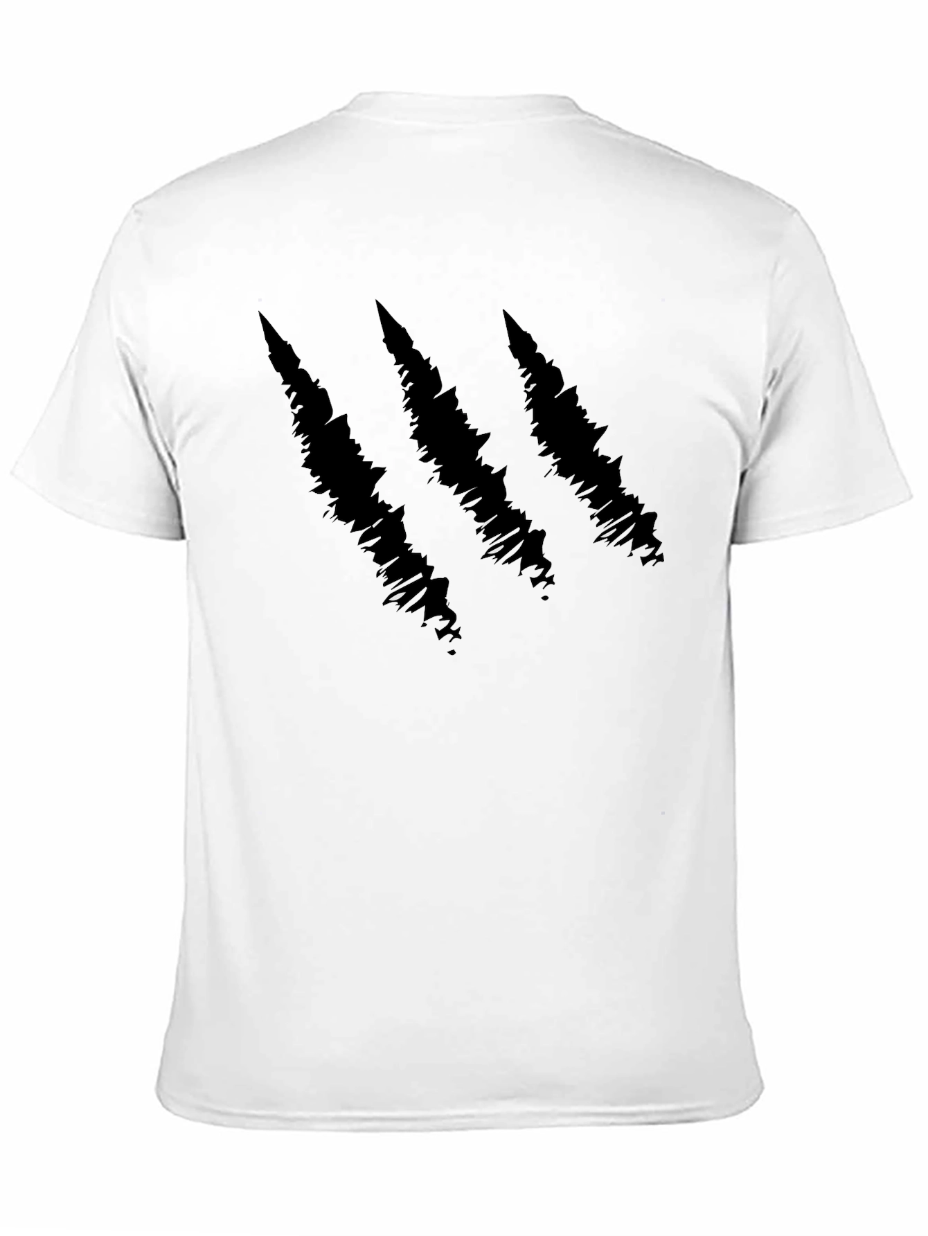 Black Claw Mark Graphic Print Black T-Shirt view 11