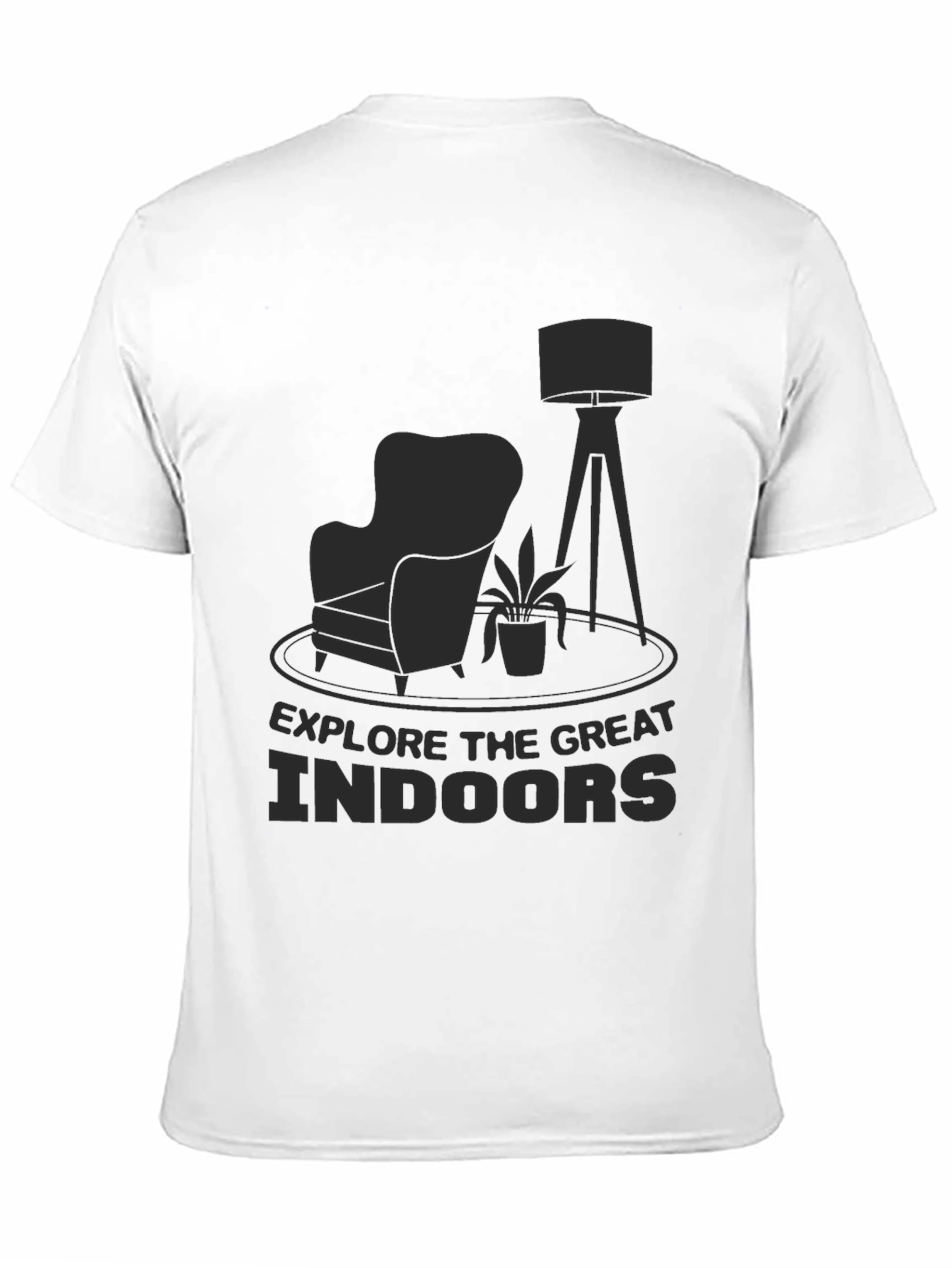 Black Explore The Great Indoors Graphic T-Shirt view 11
