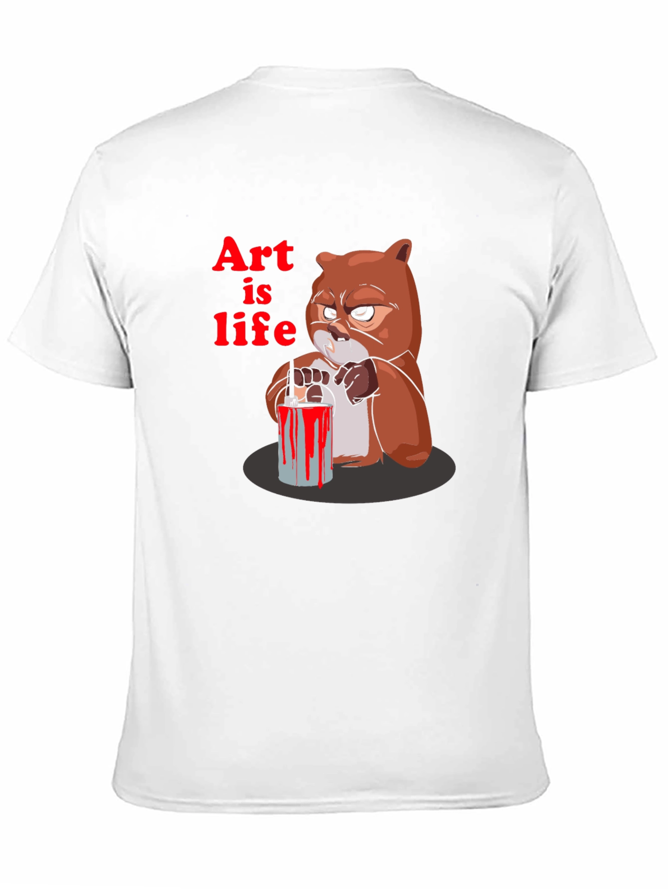 Black Art is Life Graphic Print Crew Neck T-Shirt view 11