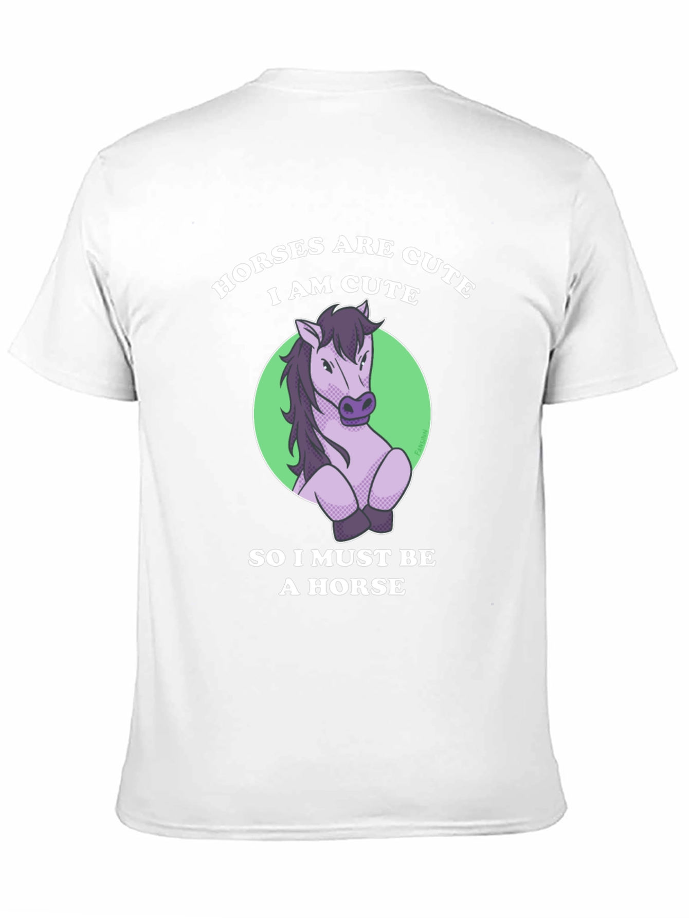 Black Cute Horse T-Shirt - Funny Animal Lover Tee view 11