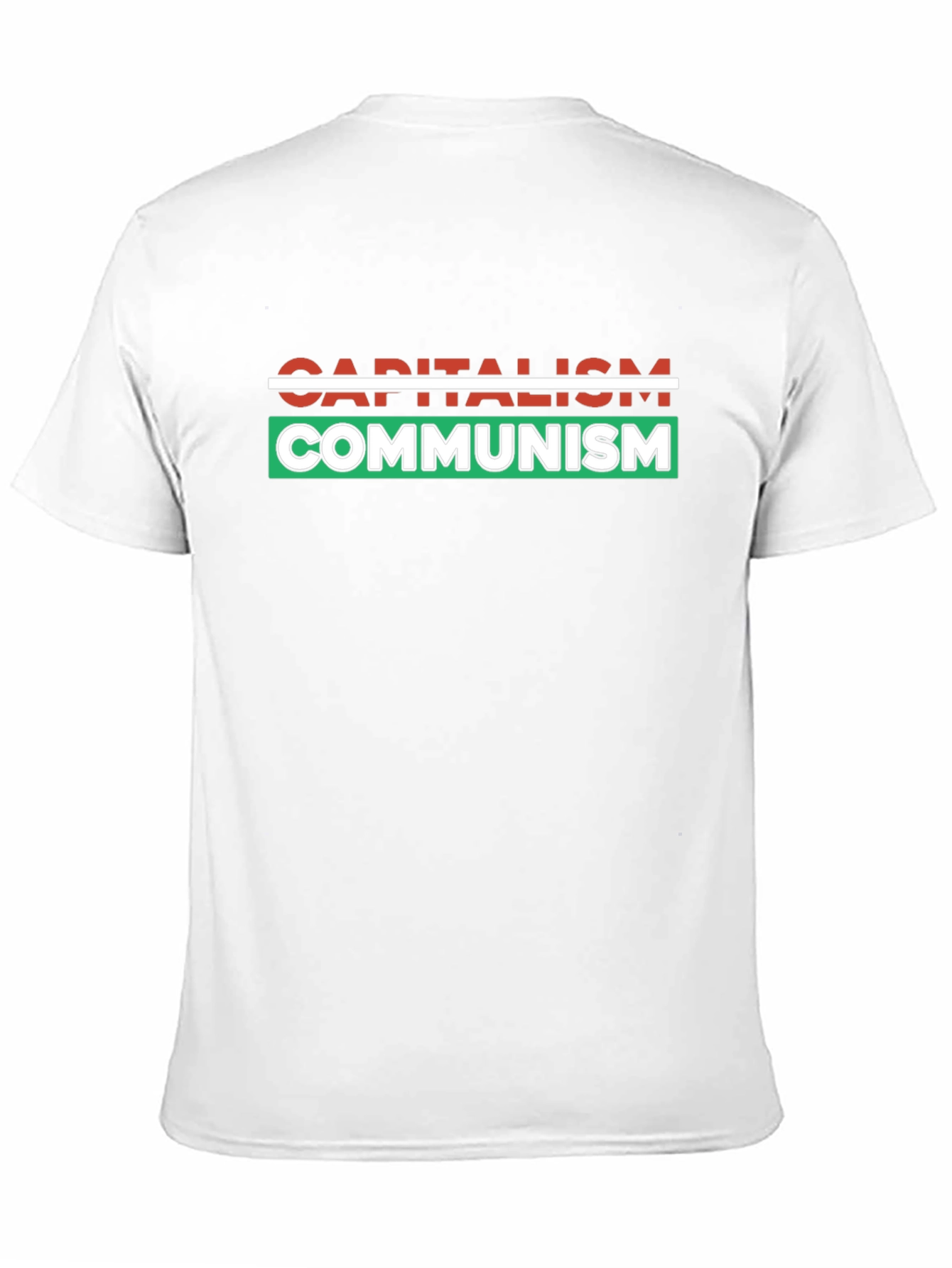 Black Capitalism vs Communism Graphic Tee view 11