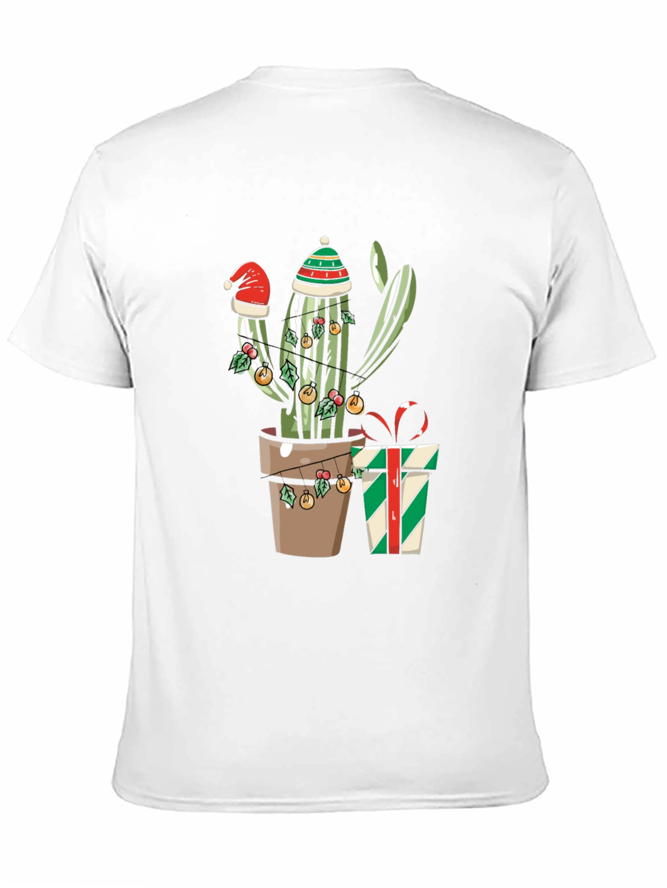 Black Festive Cactus Graphic Tee view 11