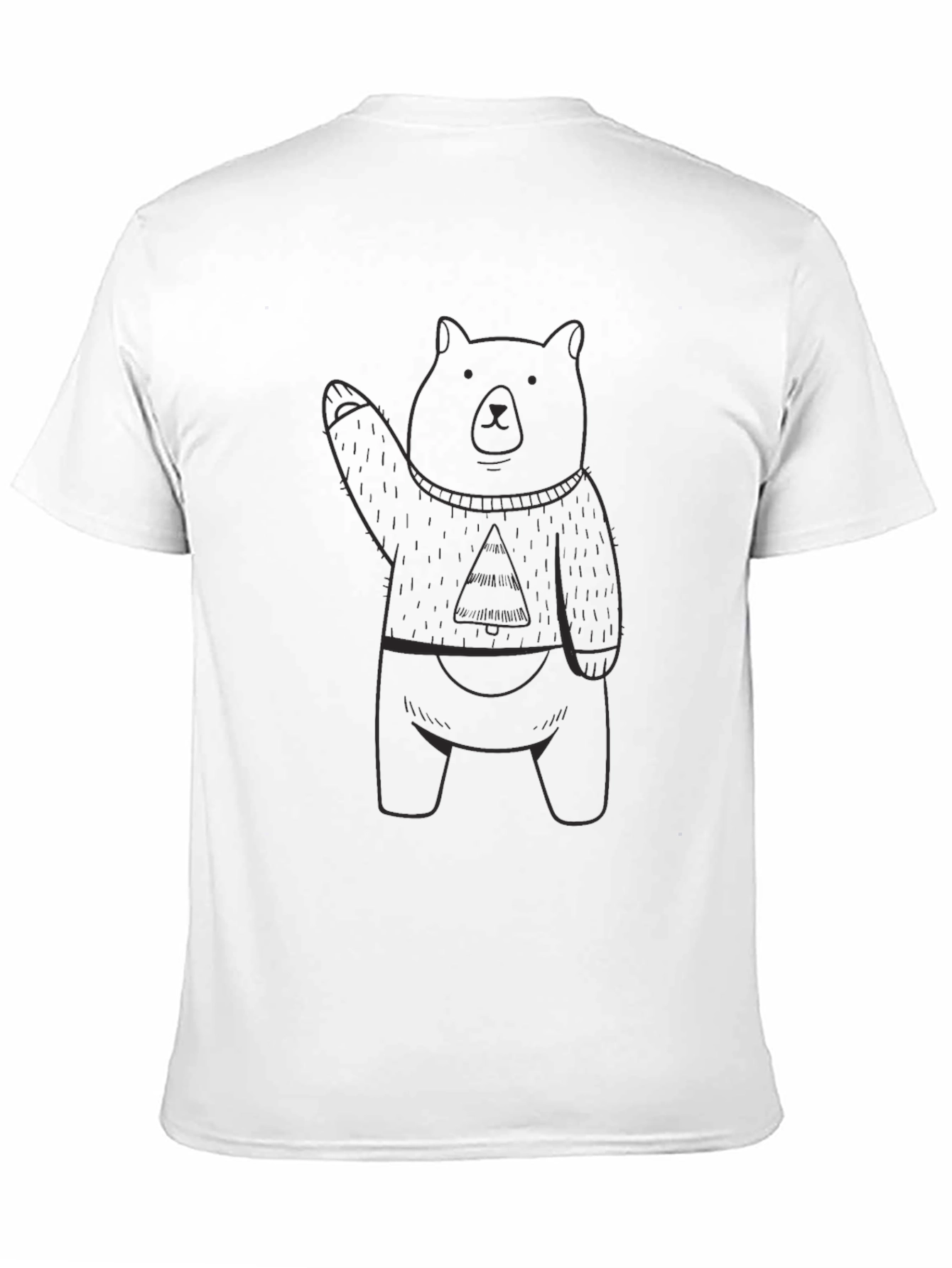 Black Bear Graphic Tee - Casual Black T-Shirt view 11