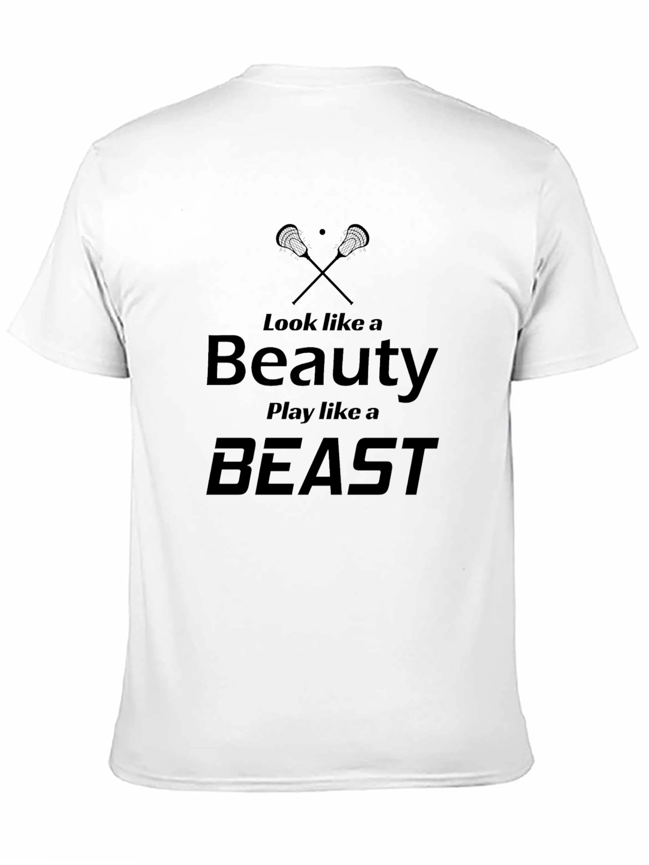 Black Beauty & Beast Lacrosse T-Shirt - Stylish, Sporty Design view 11