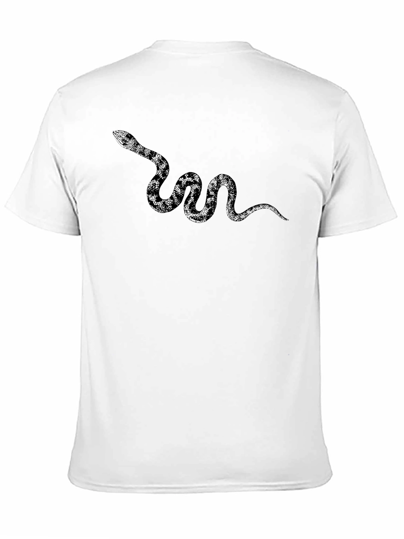 Black Snake Graphic Men's Black T-Shirt view 11