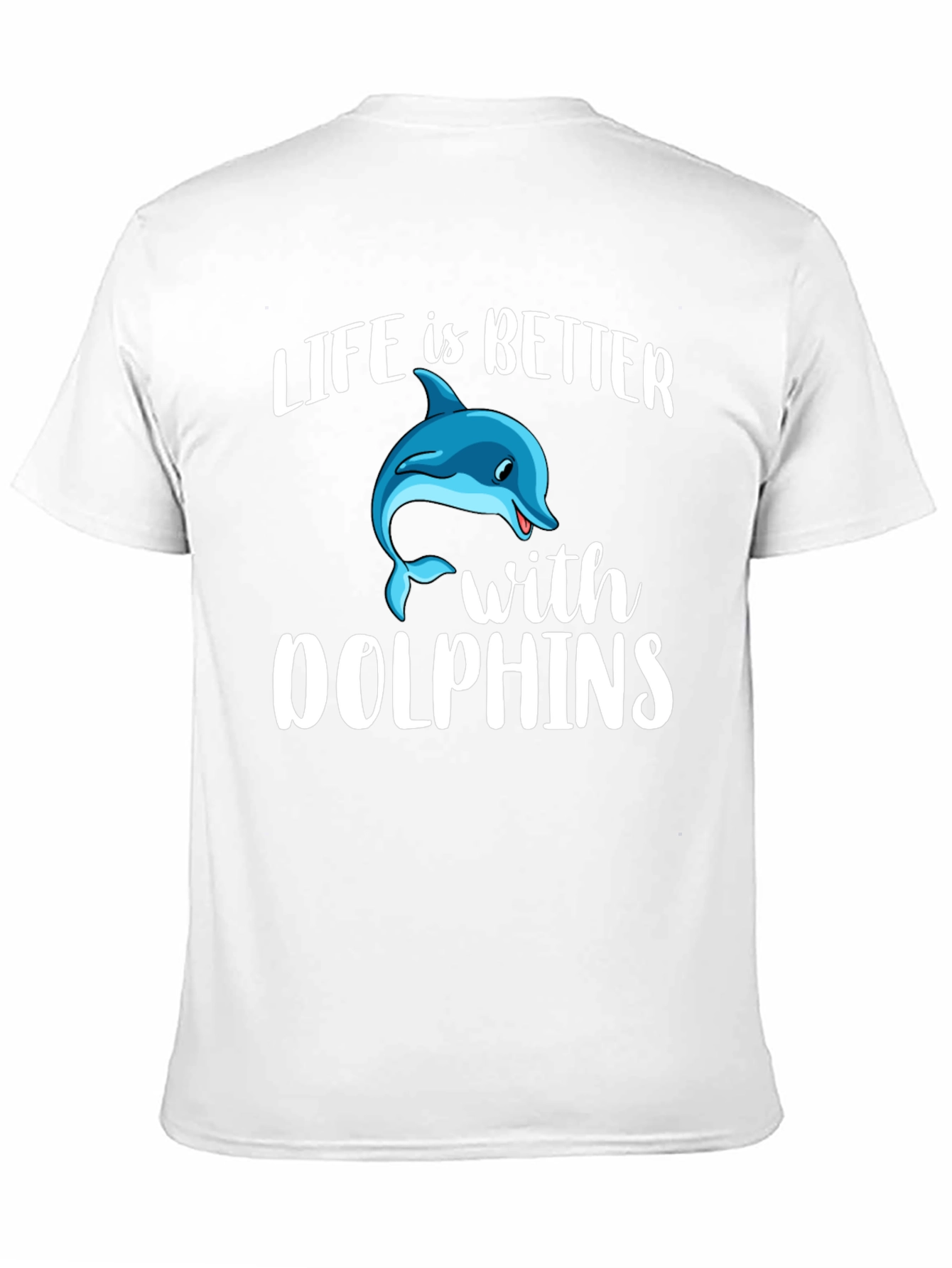 Black Life is Better With Dolphins Graphic Tee view 11