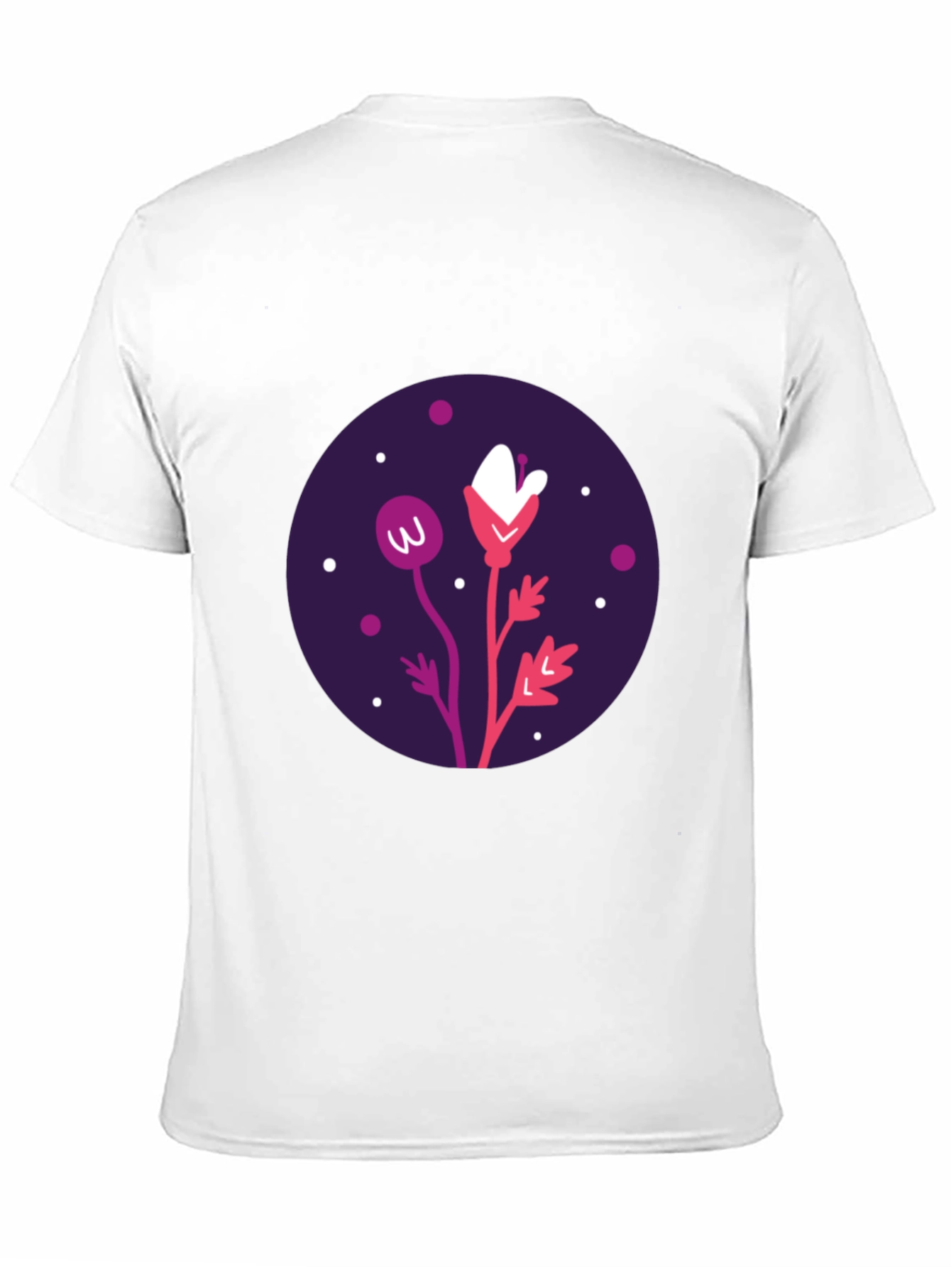 Black Floral Graphic Black T-Shirt view 11