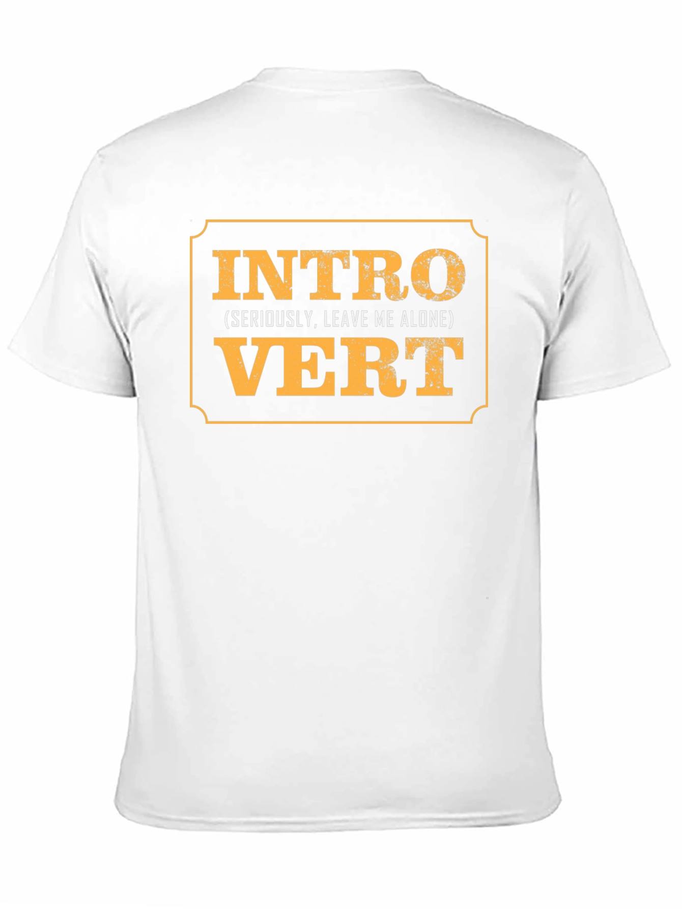Black Introvert Slogan Graphic Black T-Shirt view 11