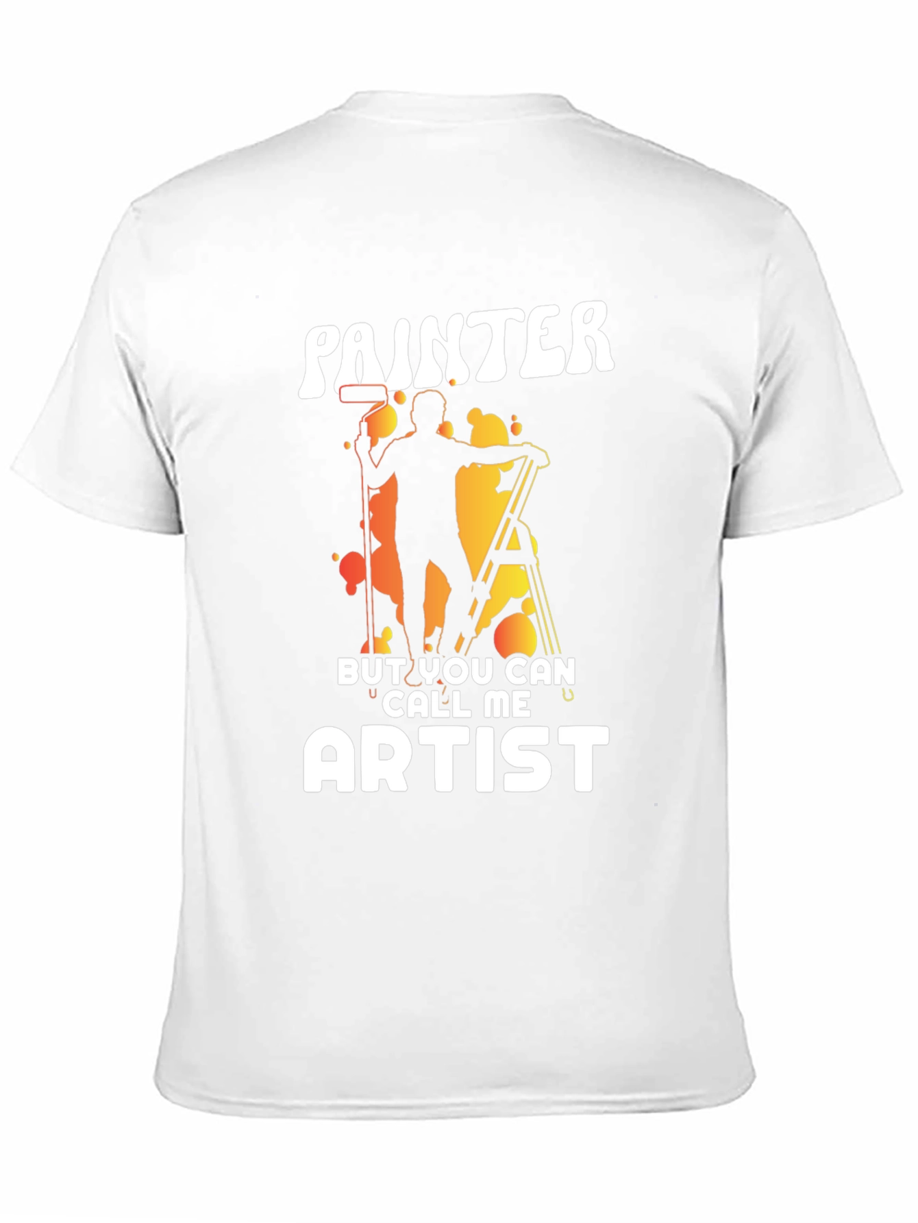 Black Painter or Artist Funny Graphic T-Shirt view 11