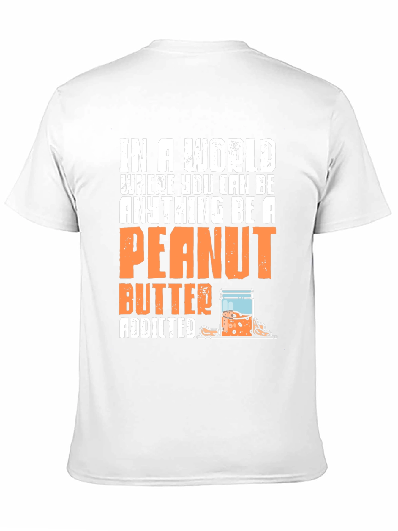Black Peanut Butter Addicted Graphic Tee view 11