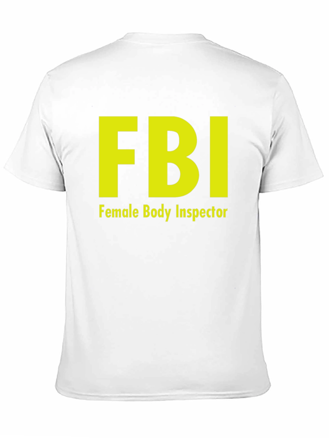 Black FBI Female Body Inspector Novelty T-Shirt view 11