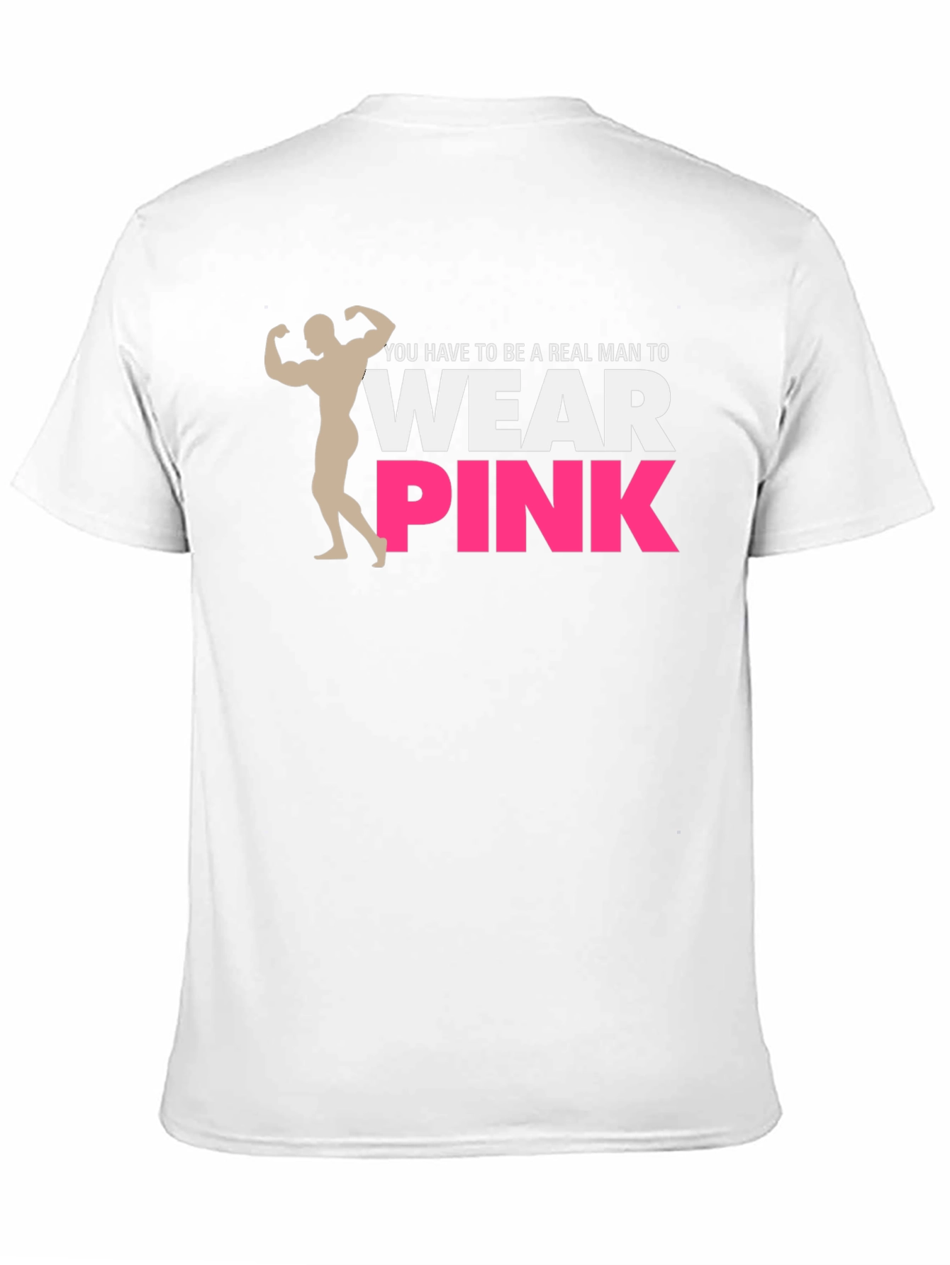 Black Real Man Wear Pink Graphic Tee view 11