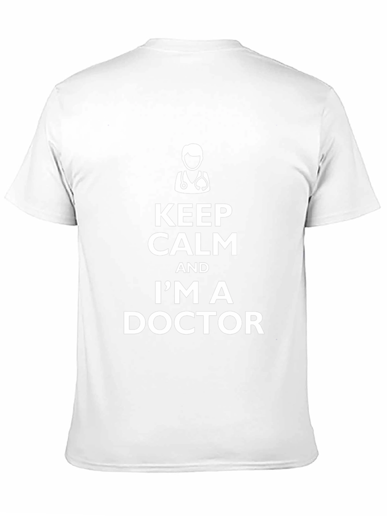 Black Keep Calm I'm A Doctor T-Shirt - Novelty Medical Tee view 11