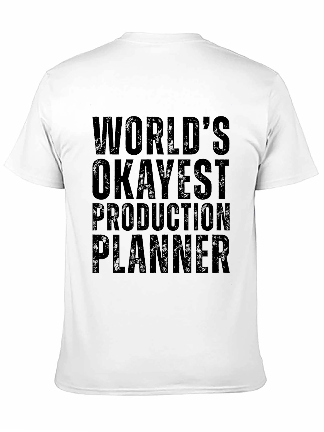 Black Okayest Production Planner Graphic T-Shirt view 11