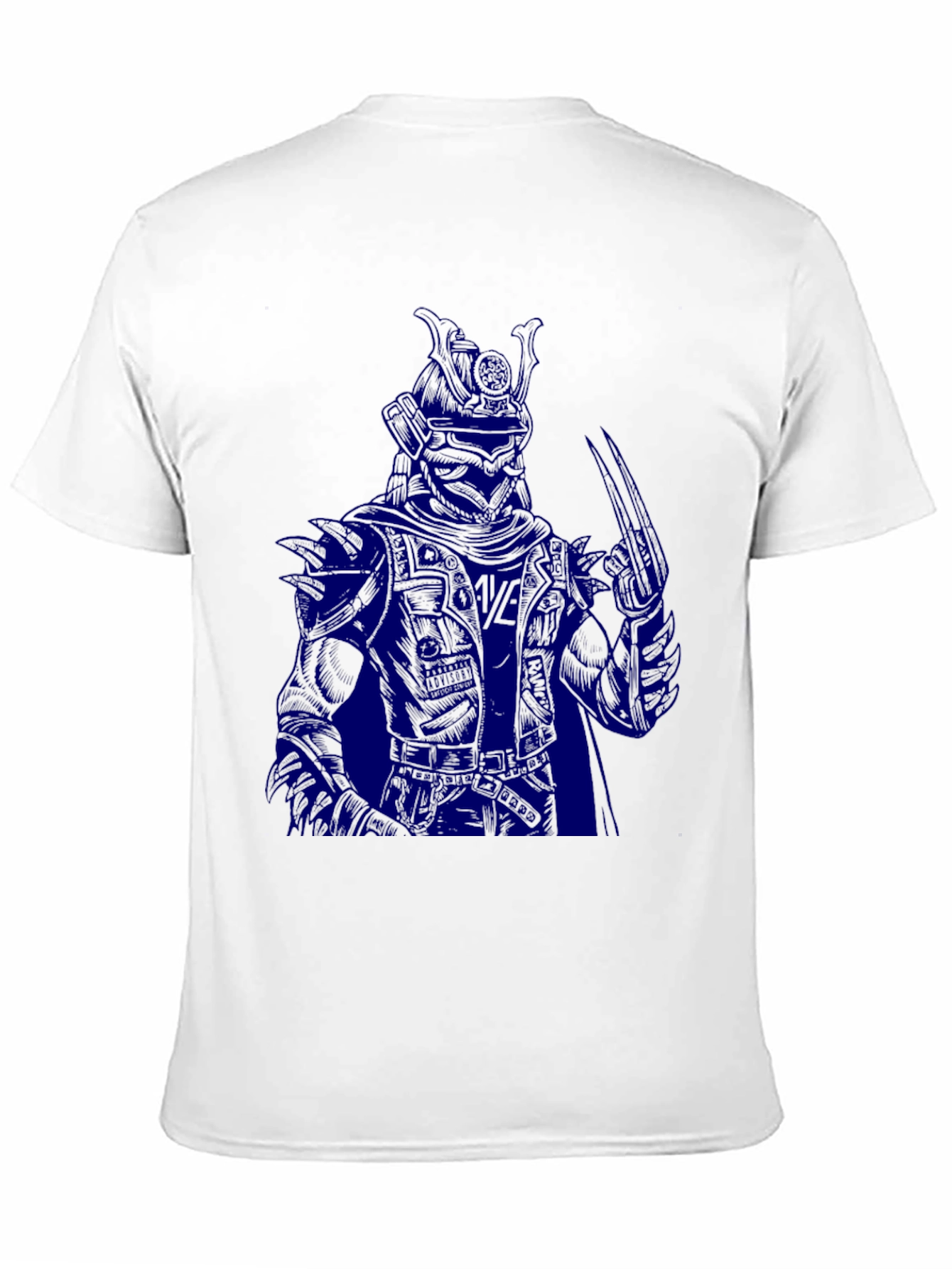 Black Dark Samurai Graphic T-Shirt - Men's Black Tee view 11