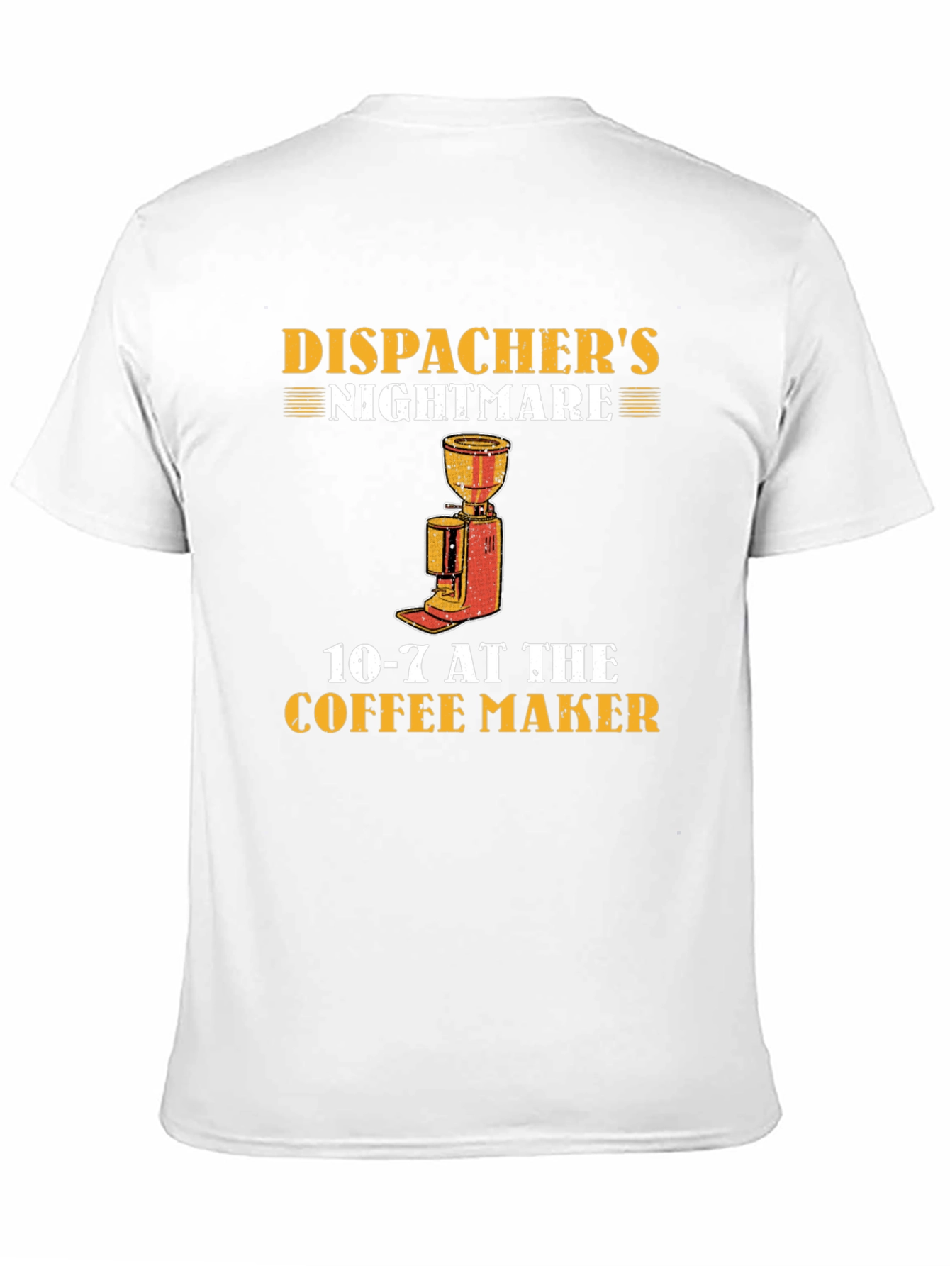 Black Dispatcher's Nightmare Coffee T-Shirt view 11
