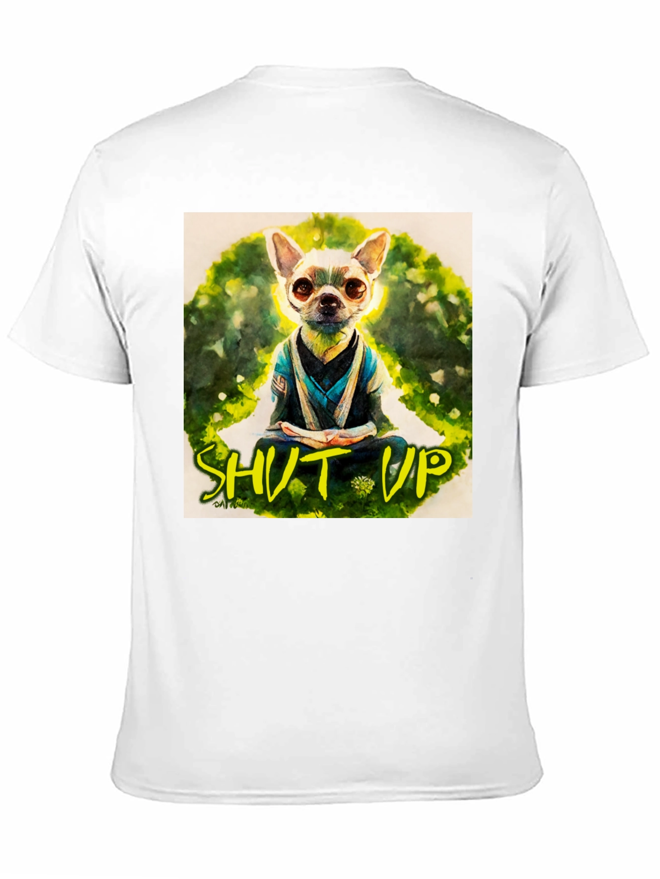 Black Zen Chihuahua T-Shirt - Meditating Dog Graphic Tee view 11