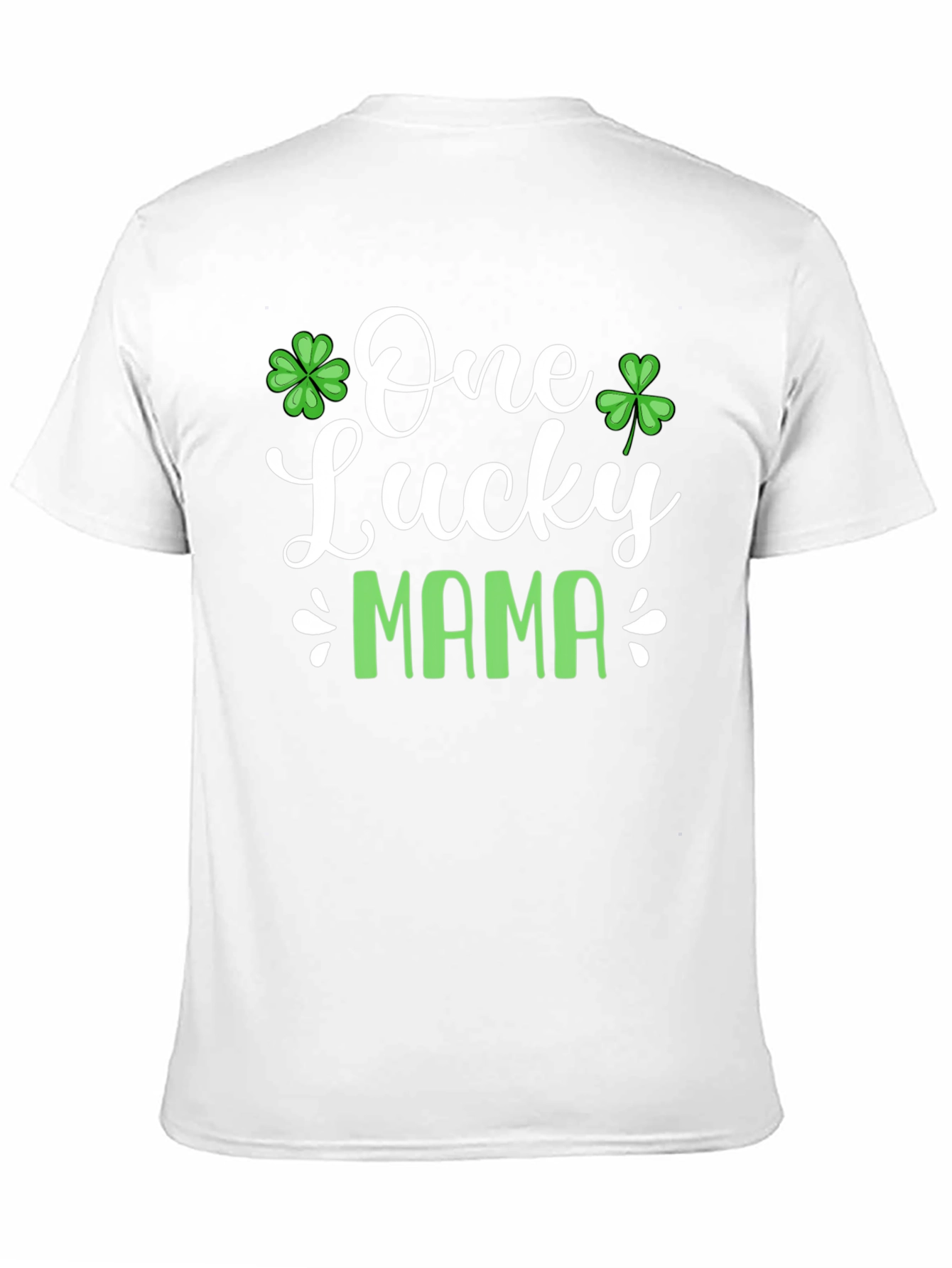 Black One Lucky Mama St. Patrick's Day T-Shirt view 11