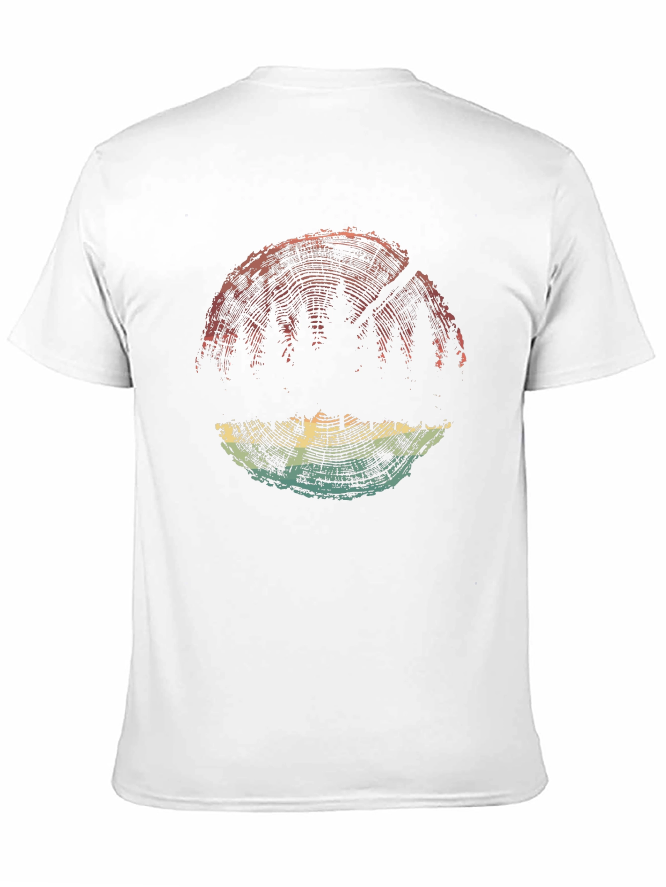 Black Nature Inspired Tree Ring Graphic Tee - Soft Black Cotton view 11