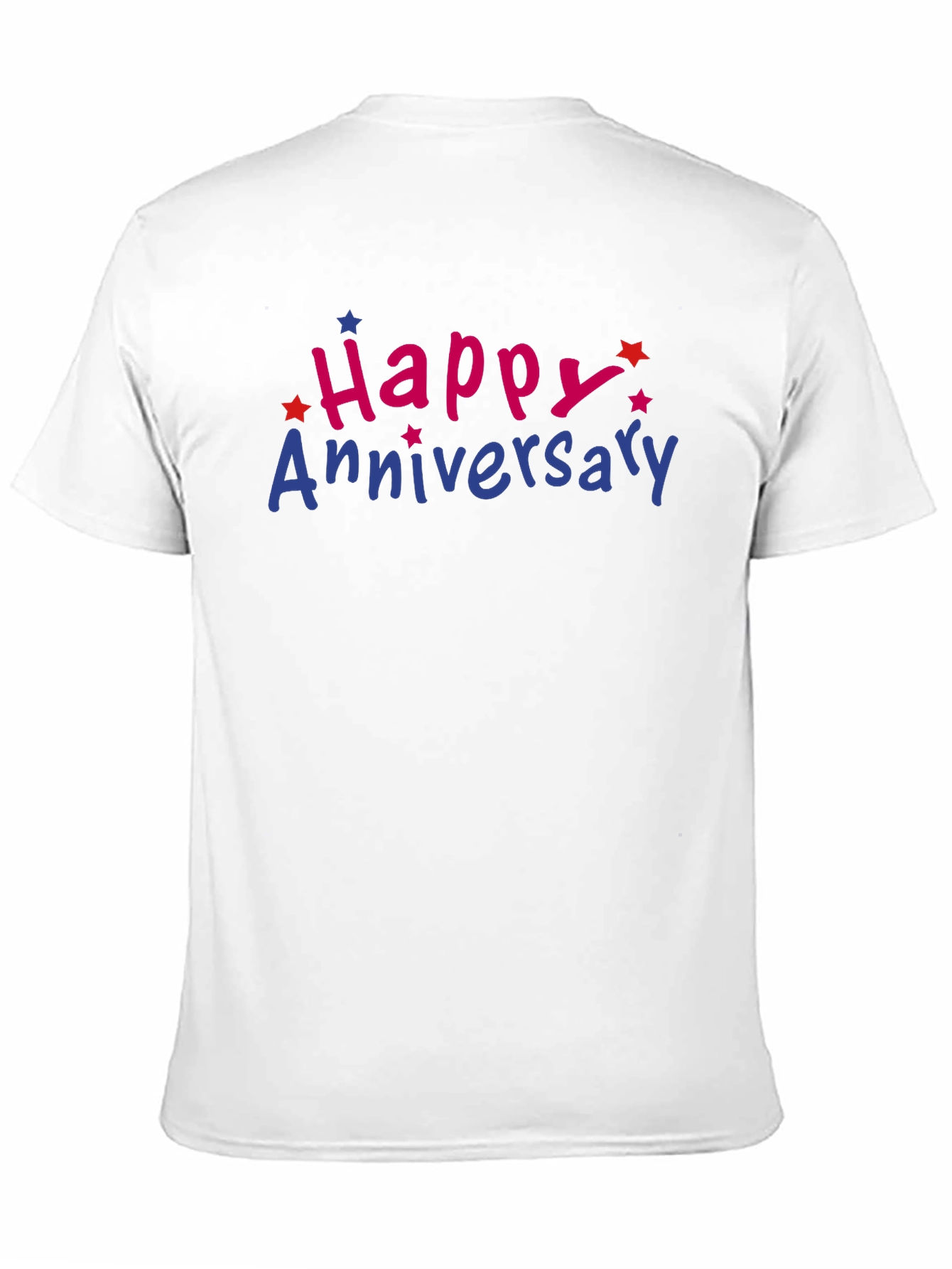 Black Happy Anniversary Graphic Tee - Men's Black T-Shirt view 11
