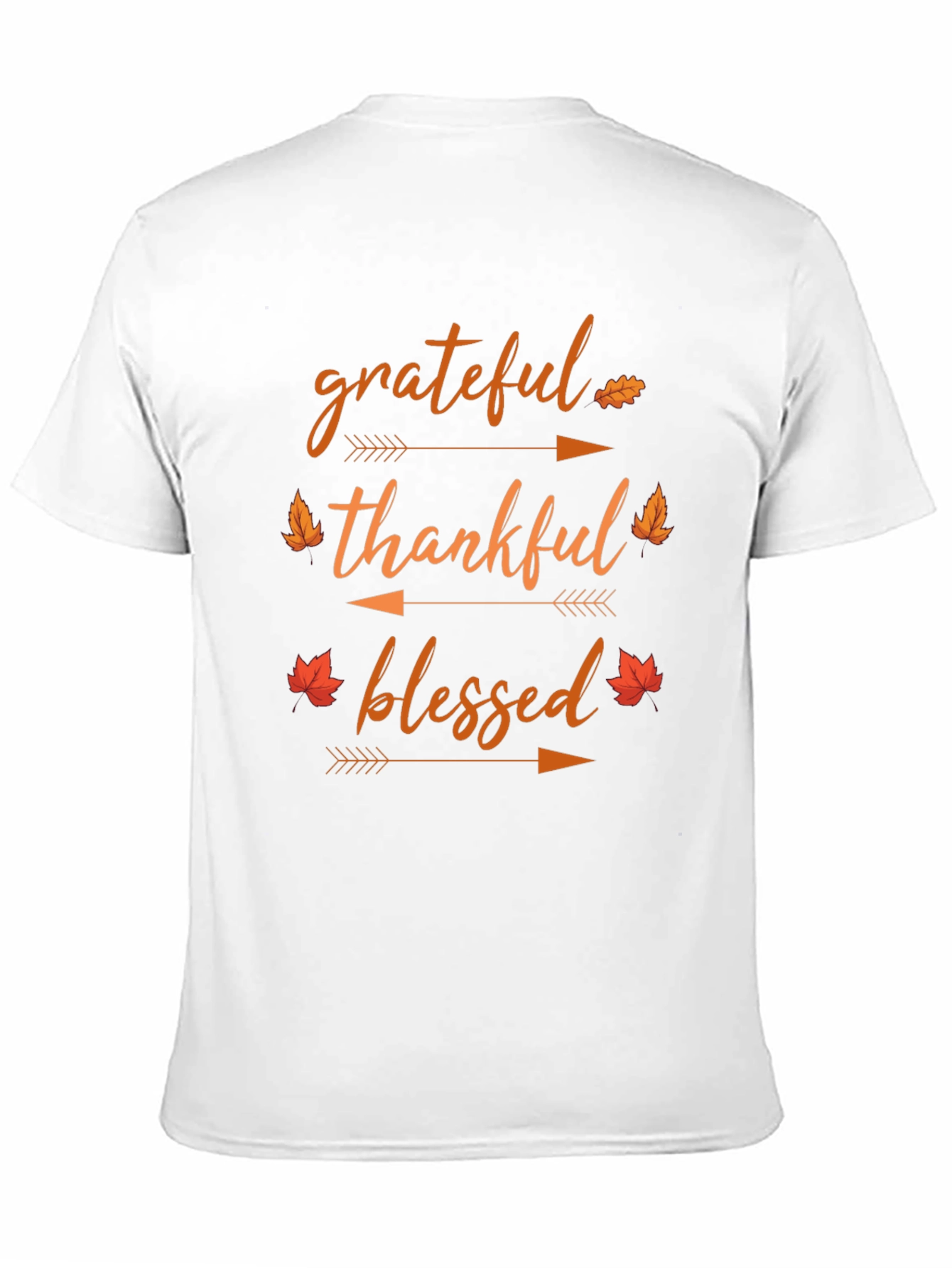 Black Grateful Thankful Blessed Fall T-Shirt view 11