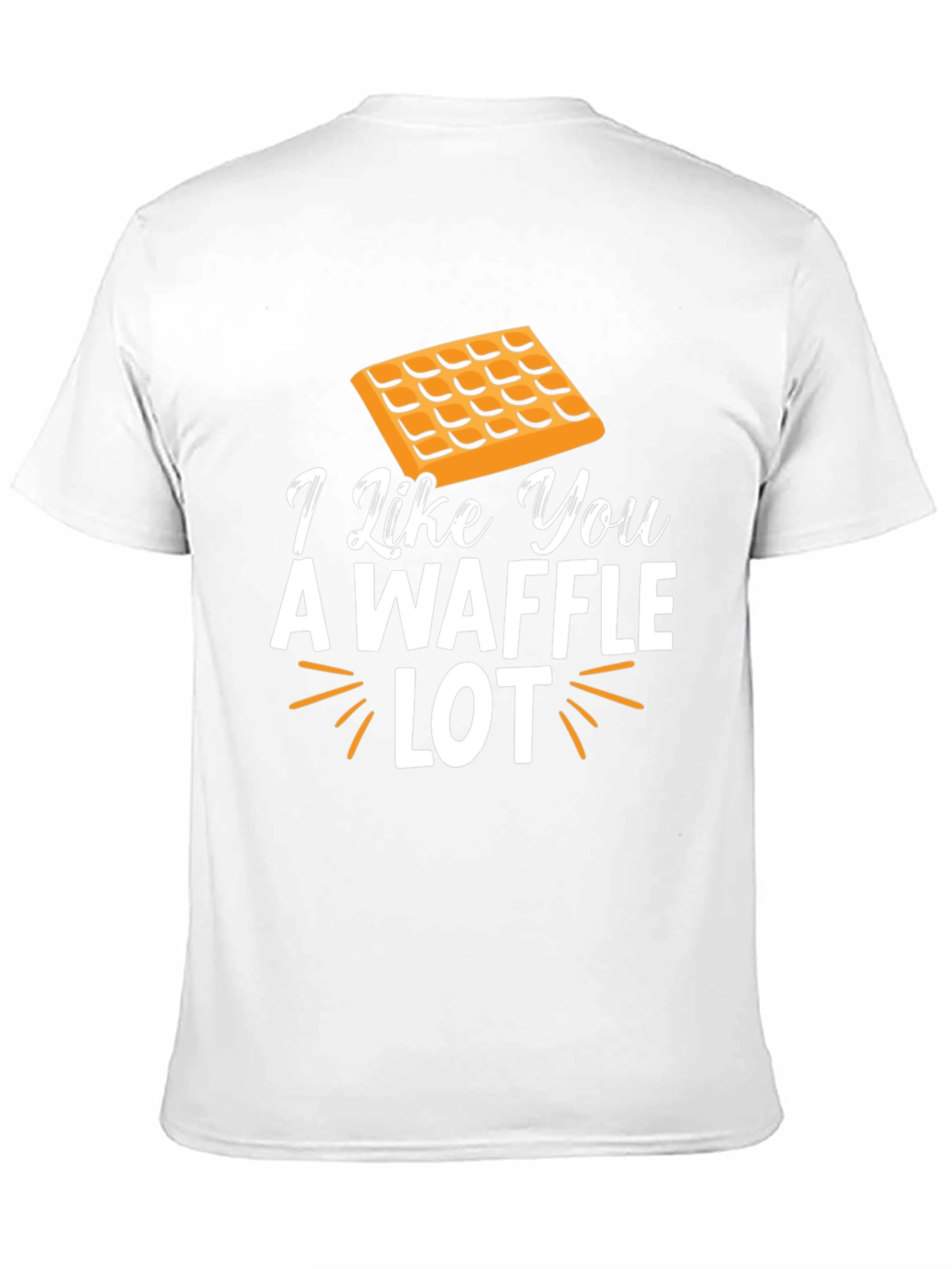 Black I Like You A Waffle Lot Novelty T-Shirt view 11