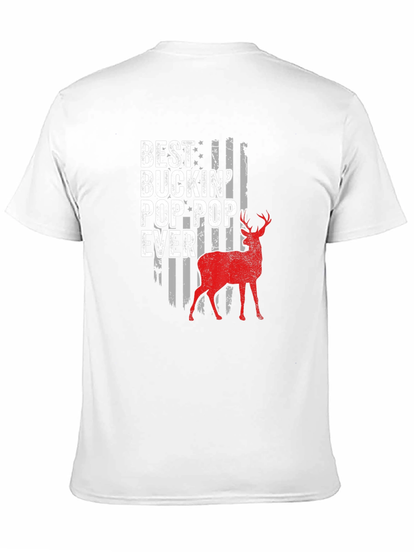 Black Best Buckin' Pop-Pop Ever Deer Hunting T-Shirt view 11