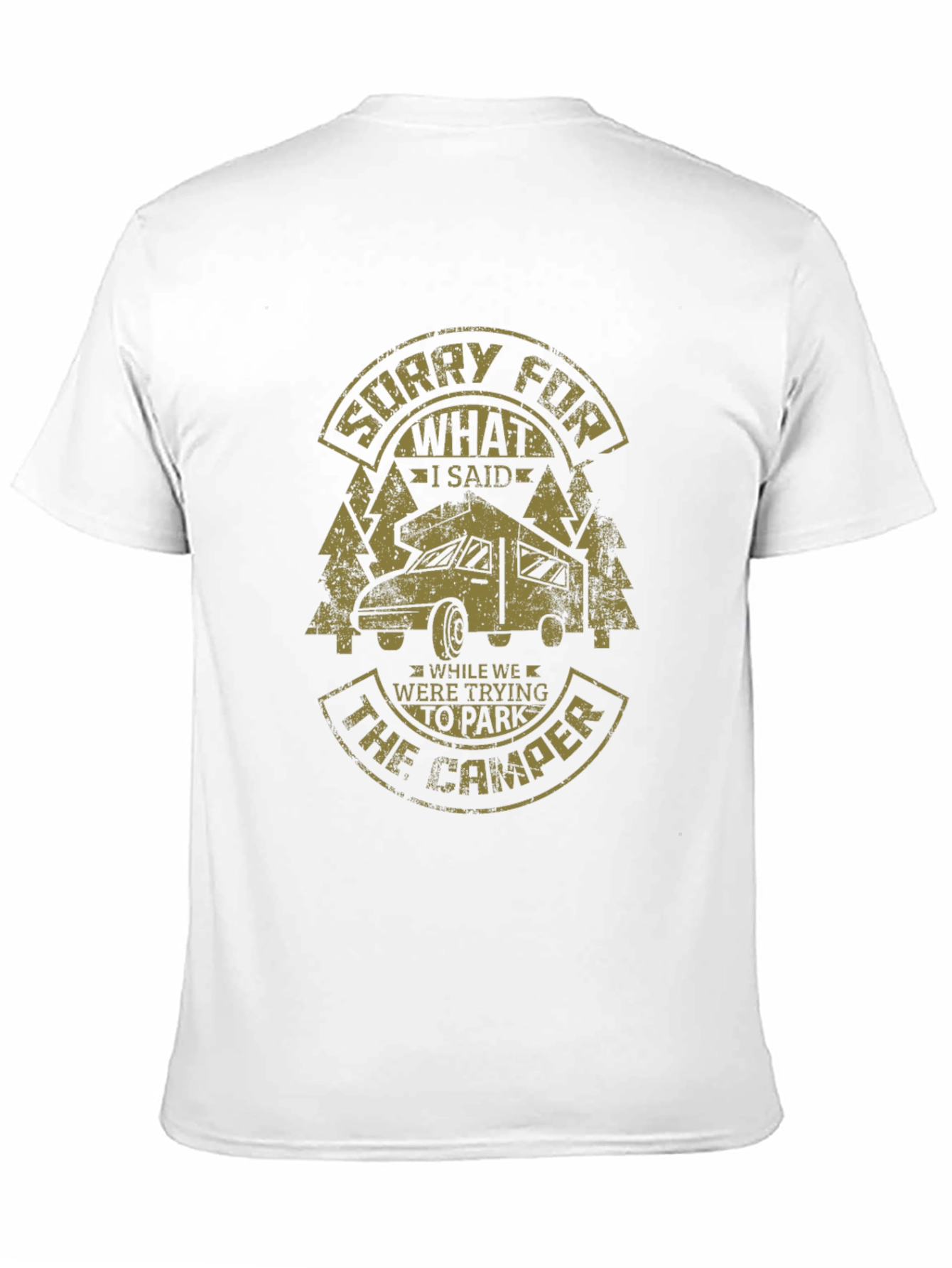 Black Funny Camping T-Shirt: Sorry For What I Said view 11