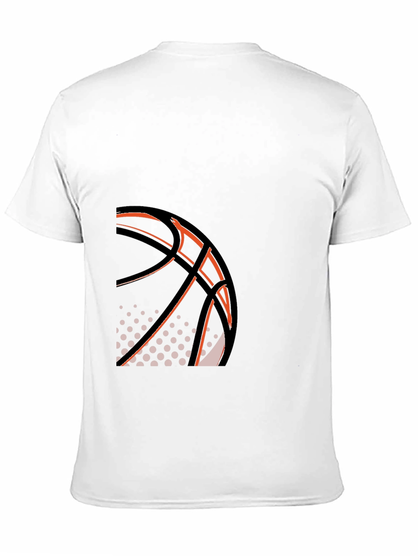 Black Basketball Graphic Tee - Stylish Black T-Shirt view 11