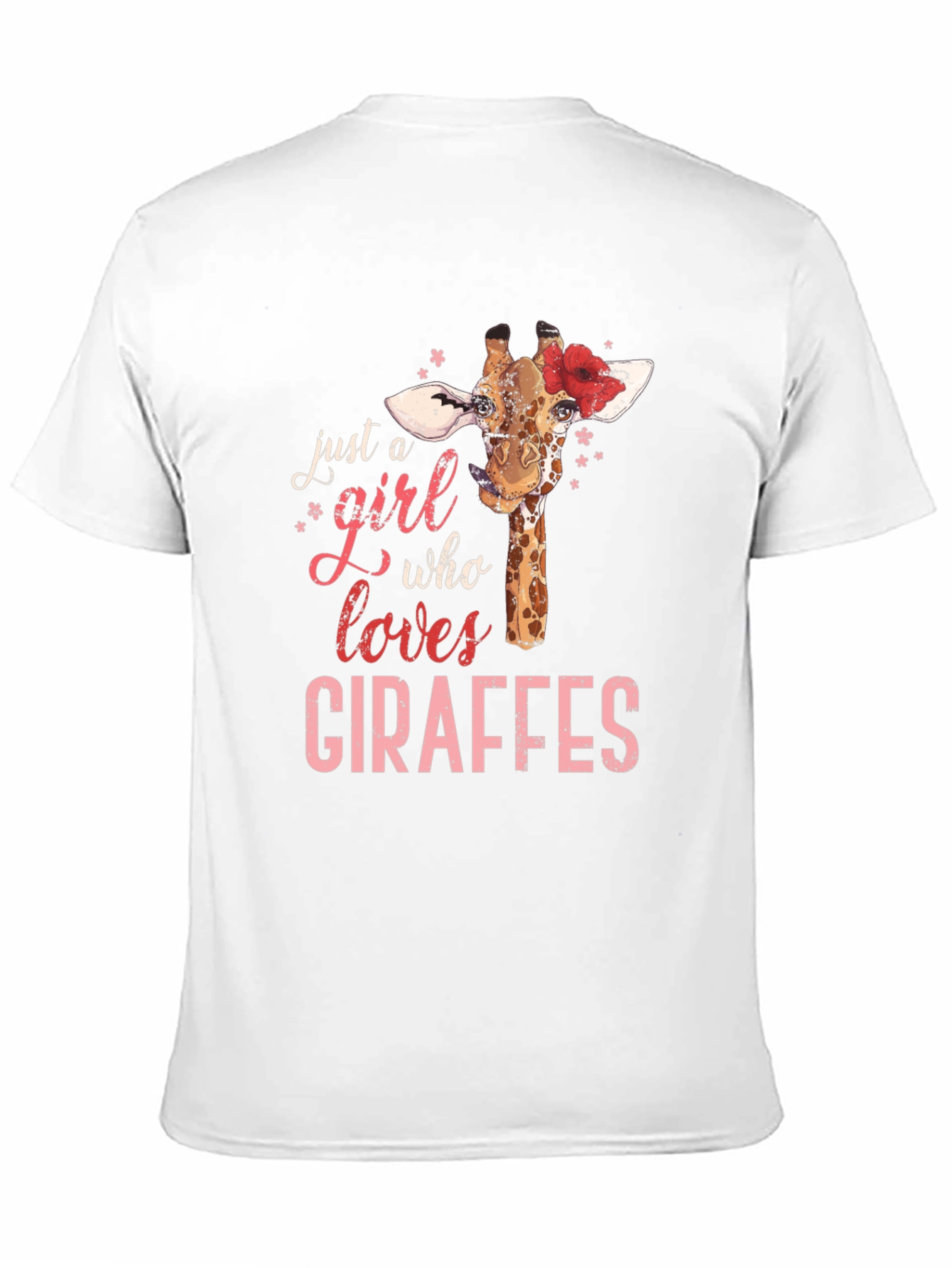 Black Giraffe Lover T-Shirt - Just a Girl Who Loves Giraffes view 11