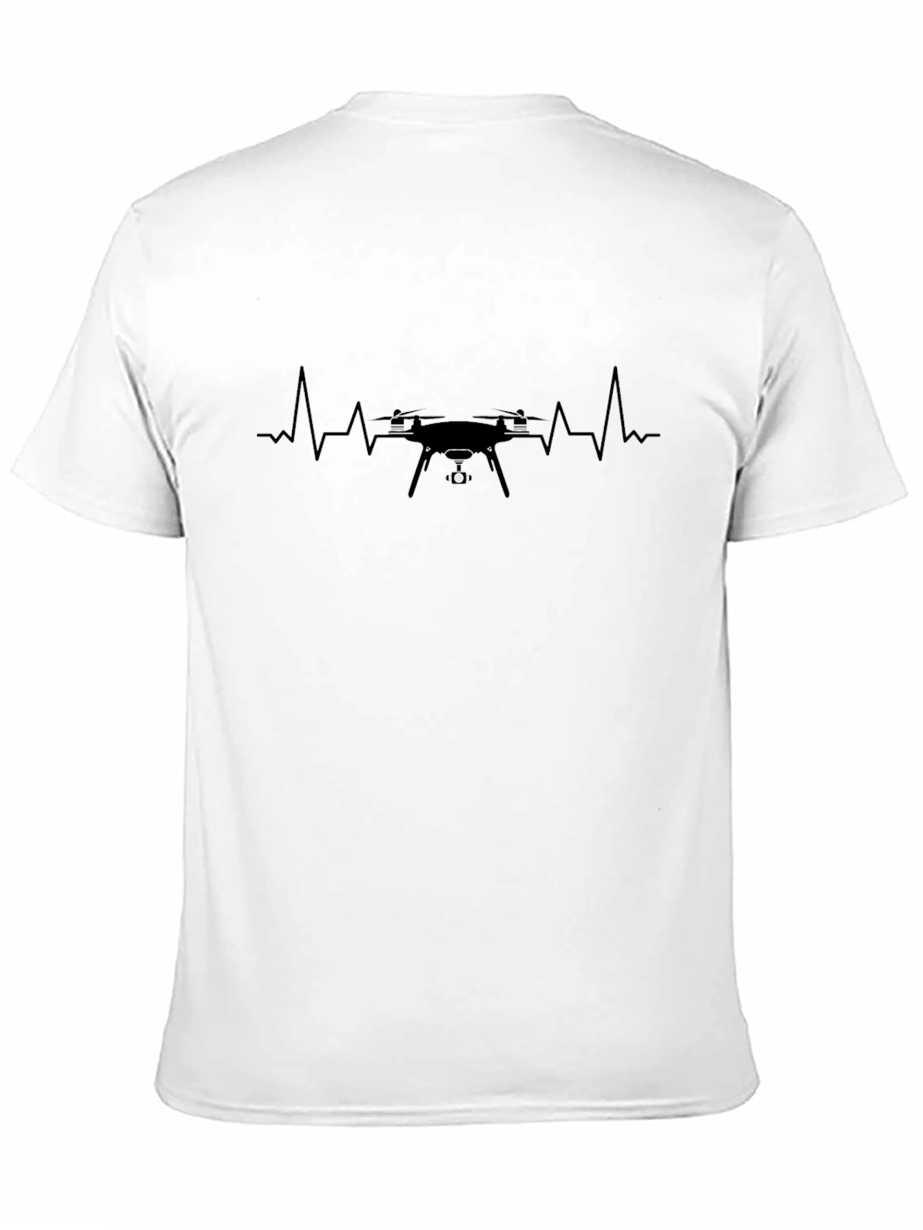 Black Drone Heartbeat T-Shirt - Fly High! view 11