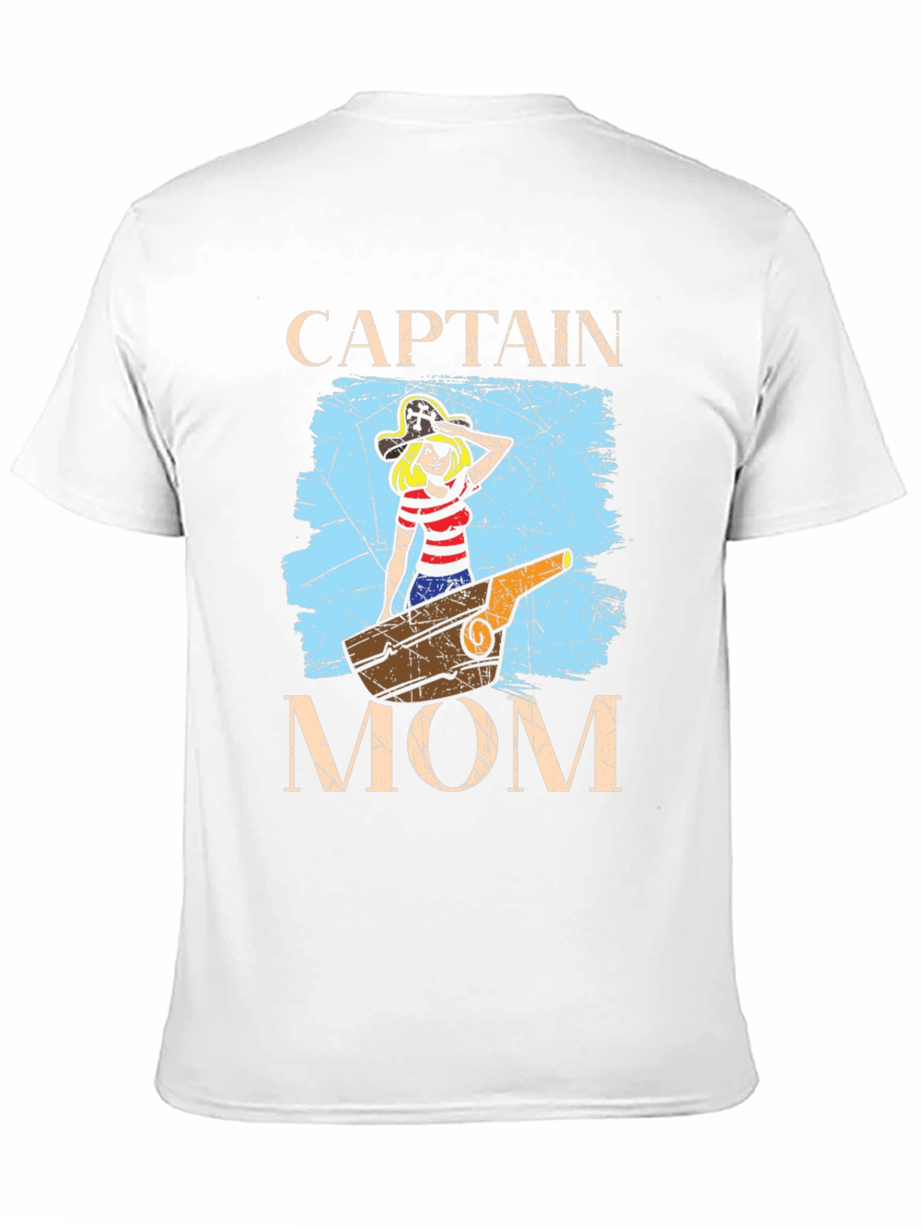 Captain Mom T-Shirt - Nautical Pirate Graphic Tee - 11