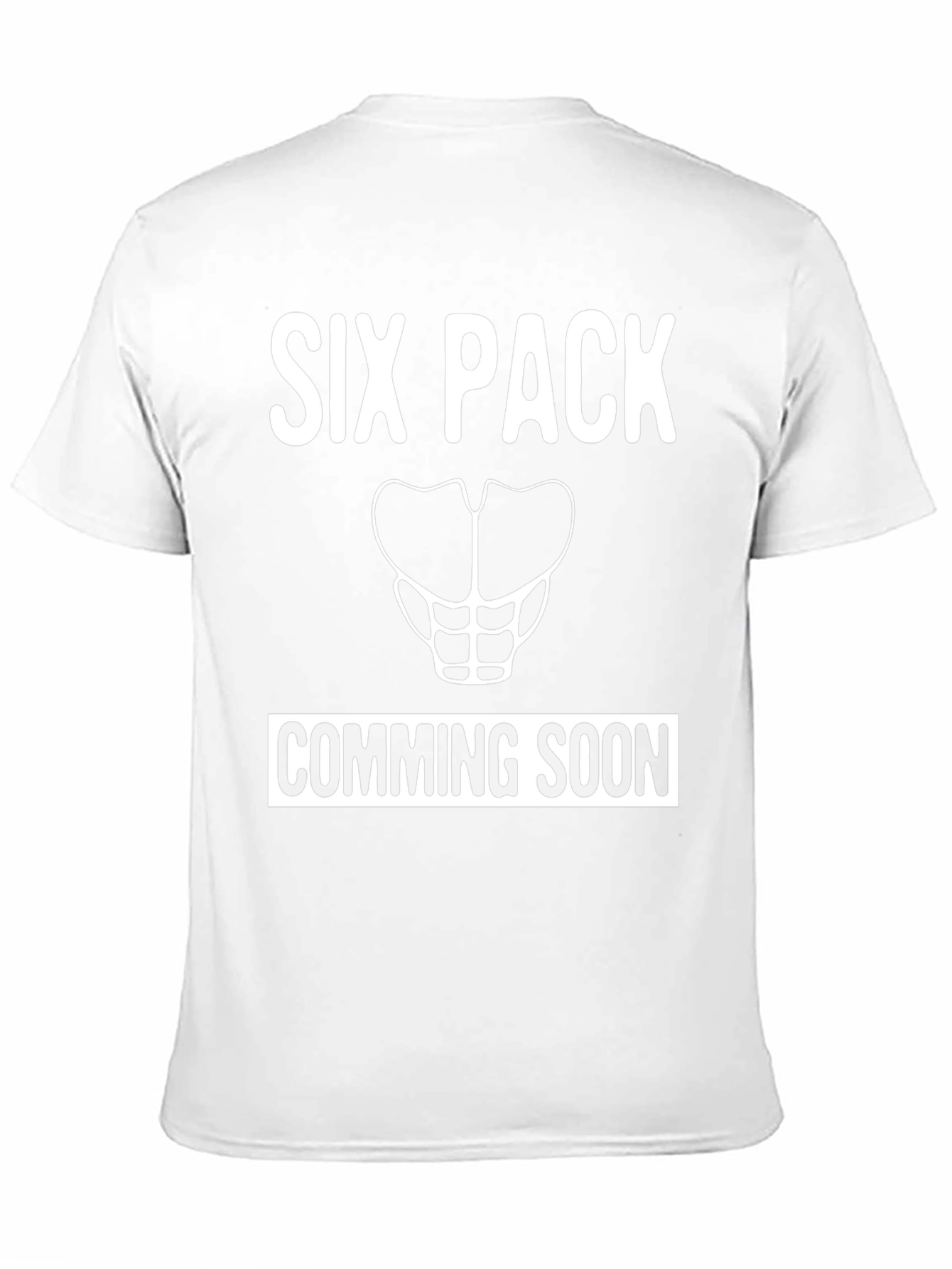 Black Six Pack Coming Soon T-Shirt - Funny Gym Tee view 11
