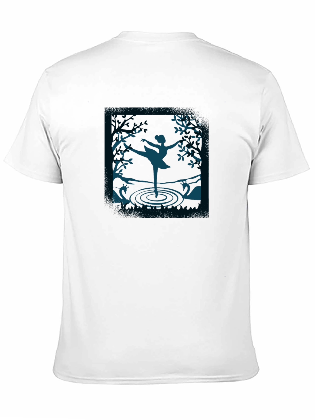 Black Ballerina Silhouette T-Shirt - Unique Design view 11