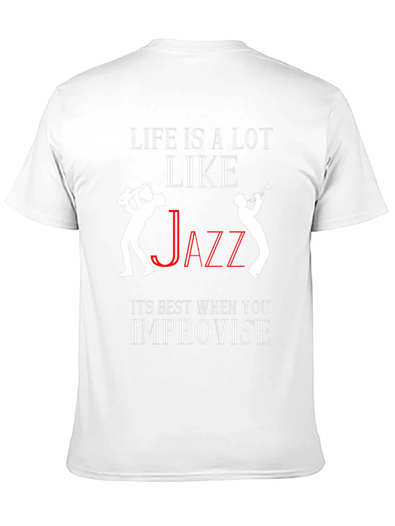 Black Life is Like Jazz T-Shirt - Improvise! view 11