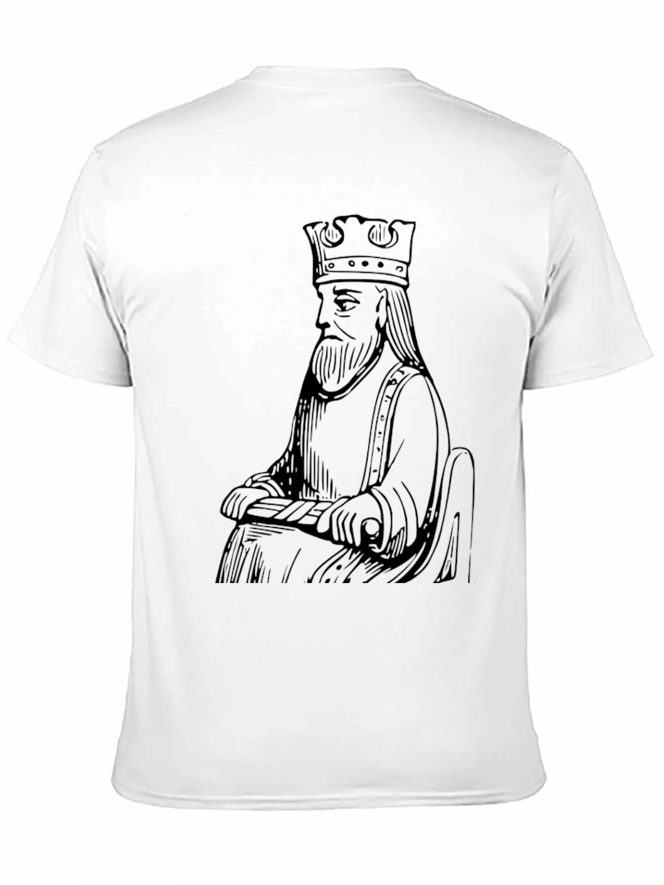 Black King Chess Piece Graphic T-Shirt - Black view 11