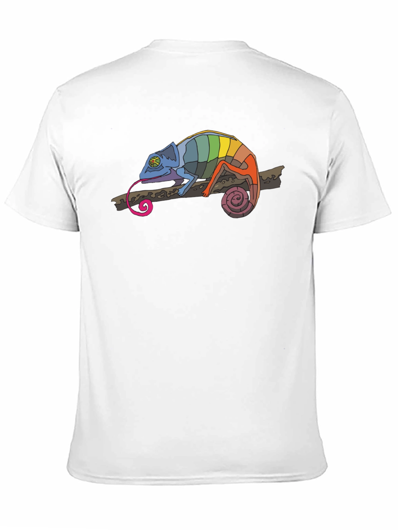 Black Rainbow Chameleon Black T-Shirt view 11