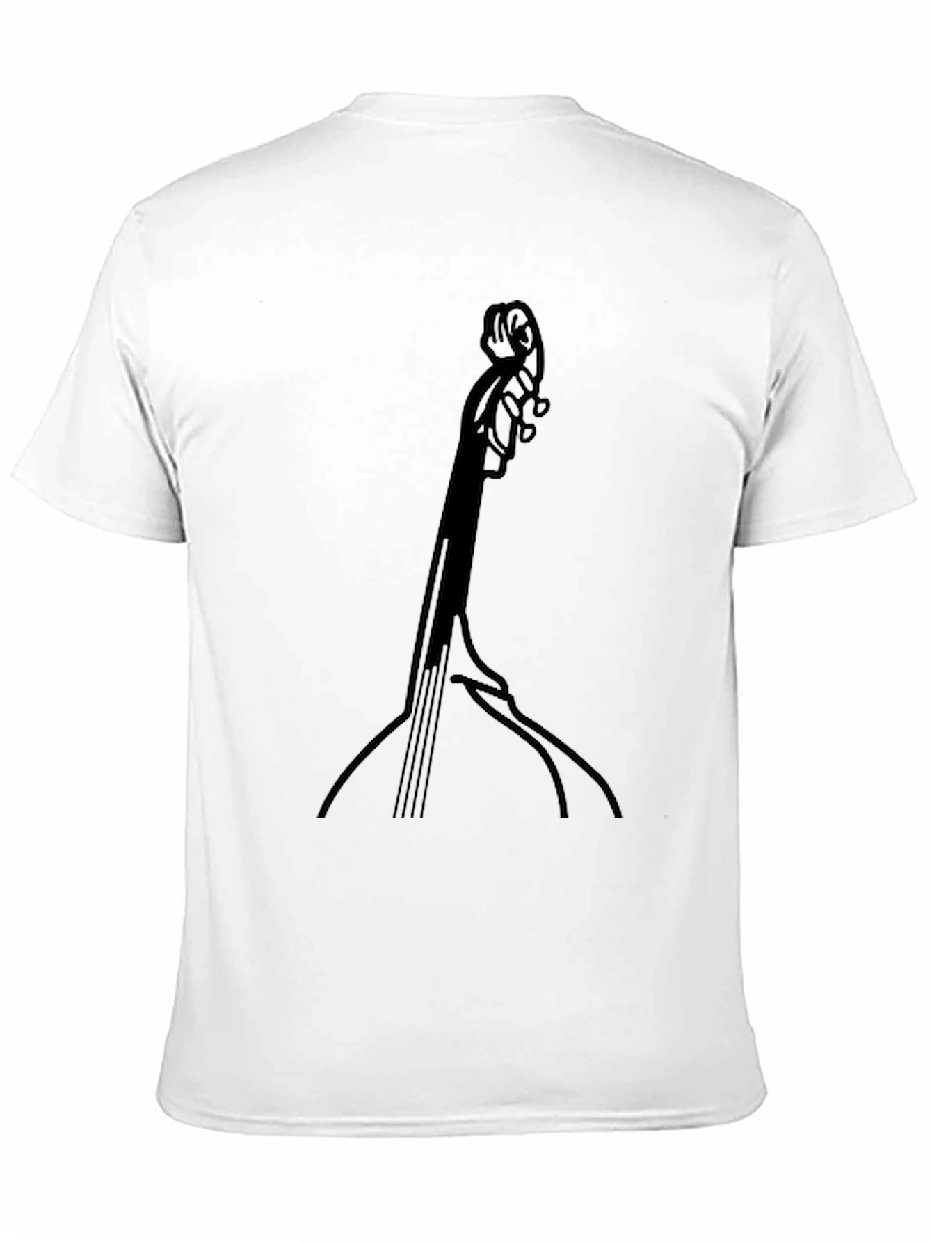 Black Bass Guitar T-Shirt - Black Graphic Tee view 11