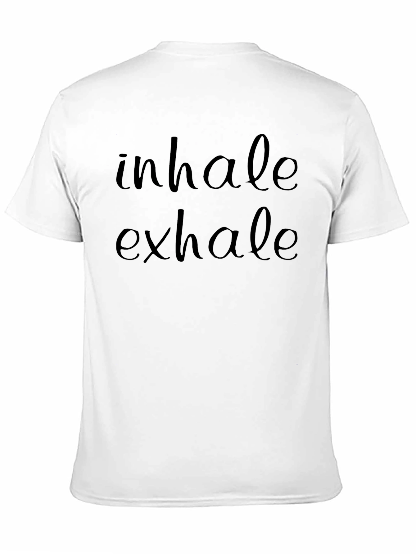 Black Inhale Exhale Black Graphic Tee - Relax & Breathe view 11