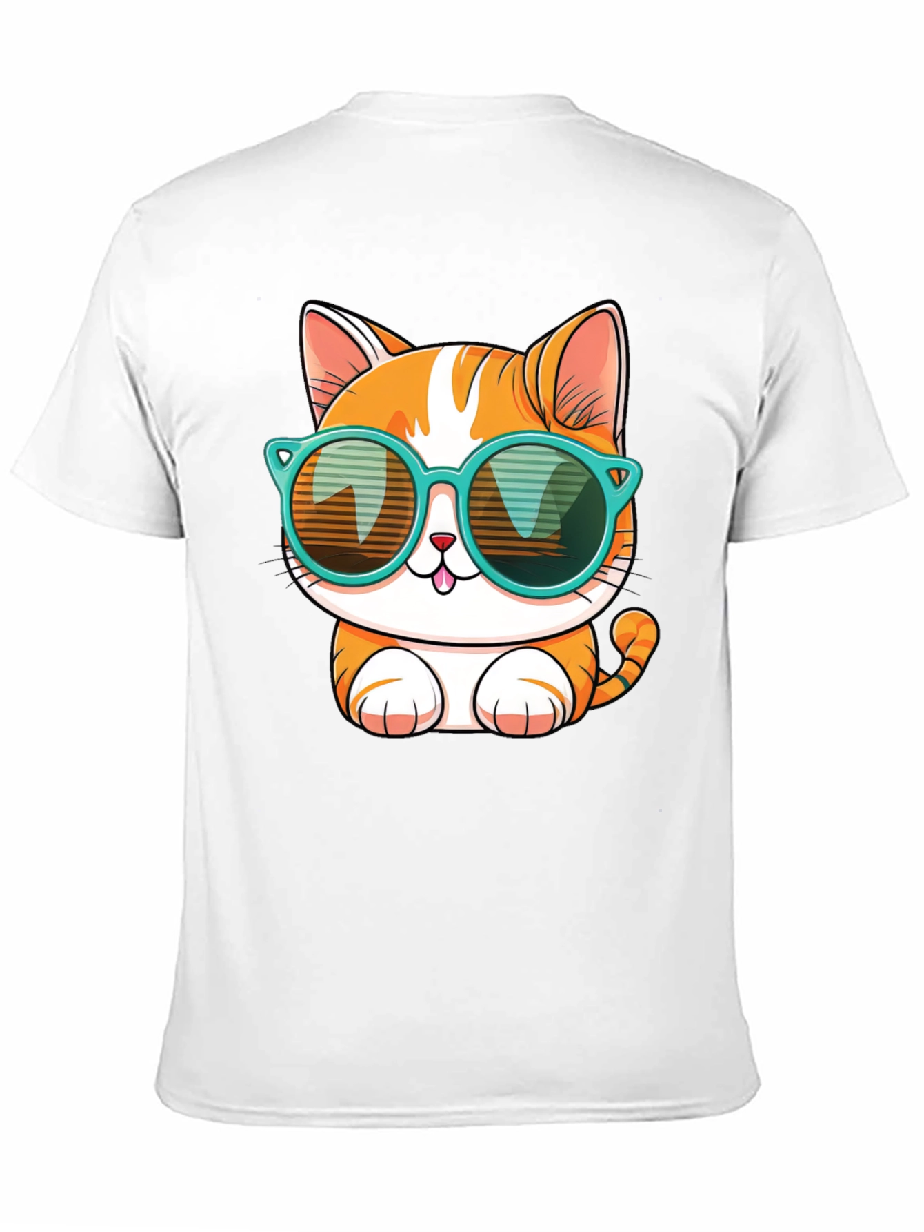 Black Cool Cat Graphic Tee view 11