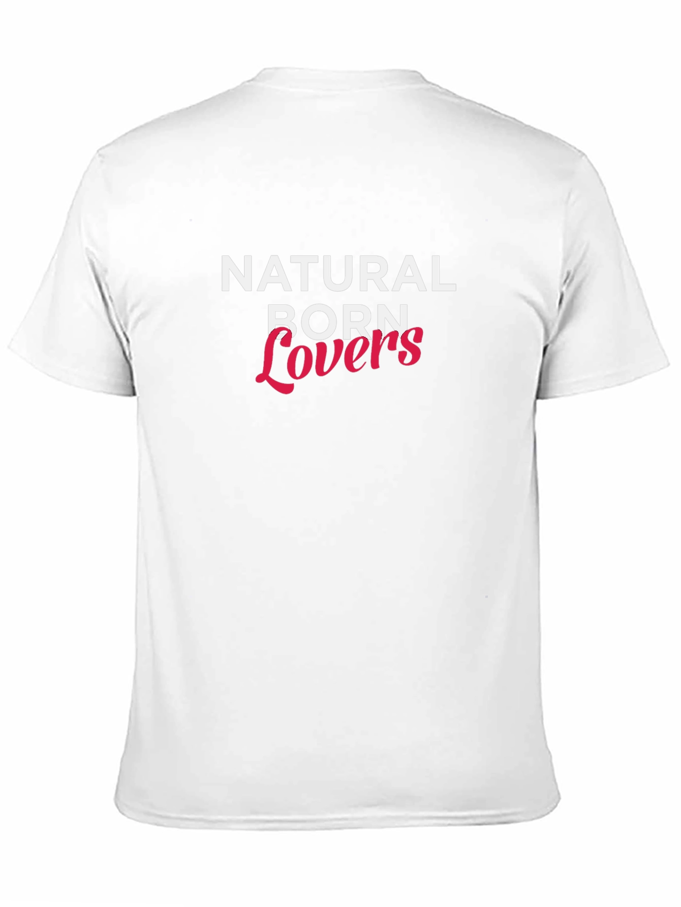 Black Natural Born Lovers Graphic T-Shirt view 11